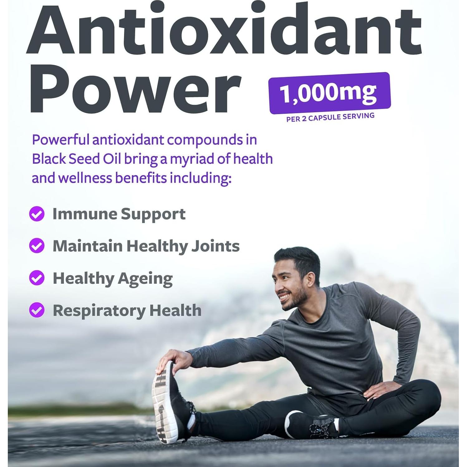 Aceite de Semilla Negra Healths Harmony 120 Cápsulas 500mg