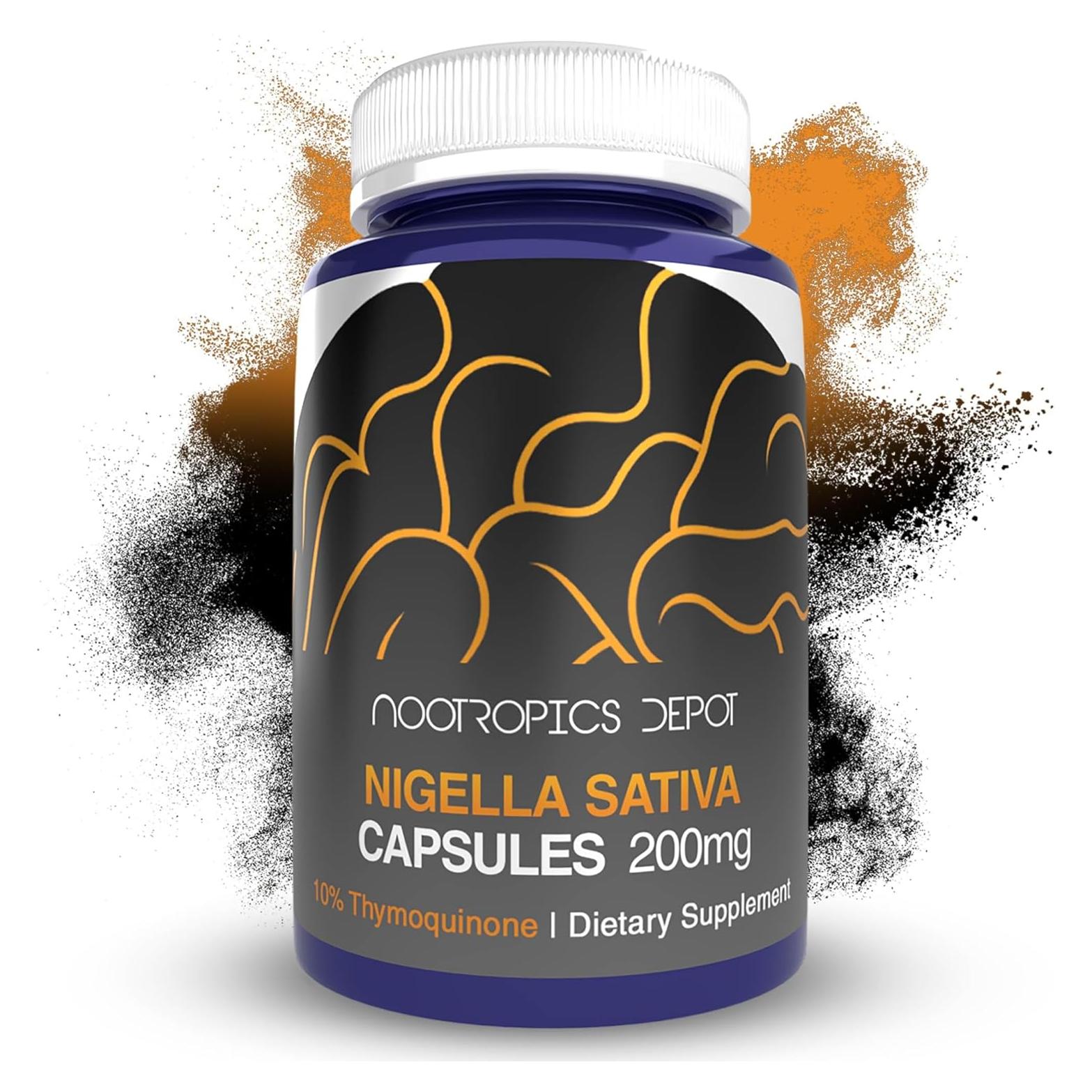 Cápsulas de Nigella Sativa Nootropics Depot 200mg 60 Unidades