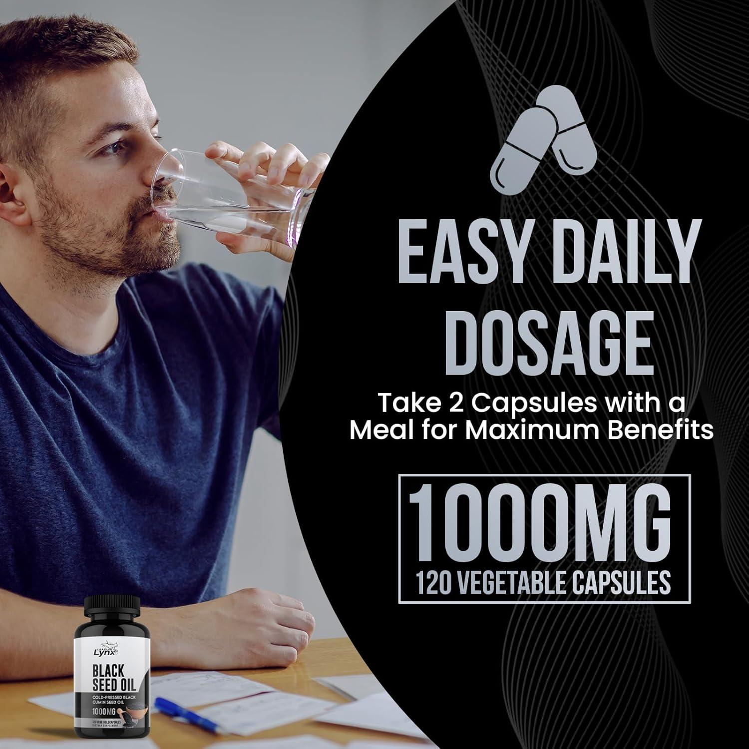 Cápsulas de Aceite de Semilla Negra Orgánico 1000mg - 120 Unidades