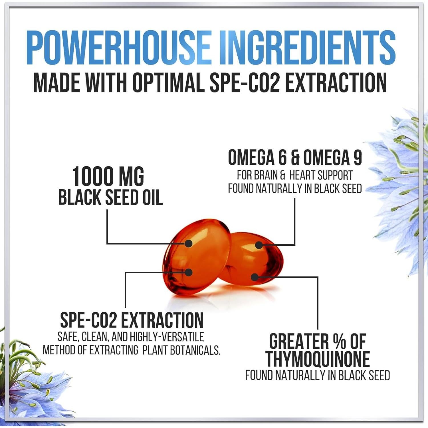 Aceite de Semilla Negra 1000mg Hello Lovely - 120 Cápsulas