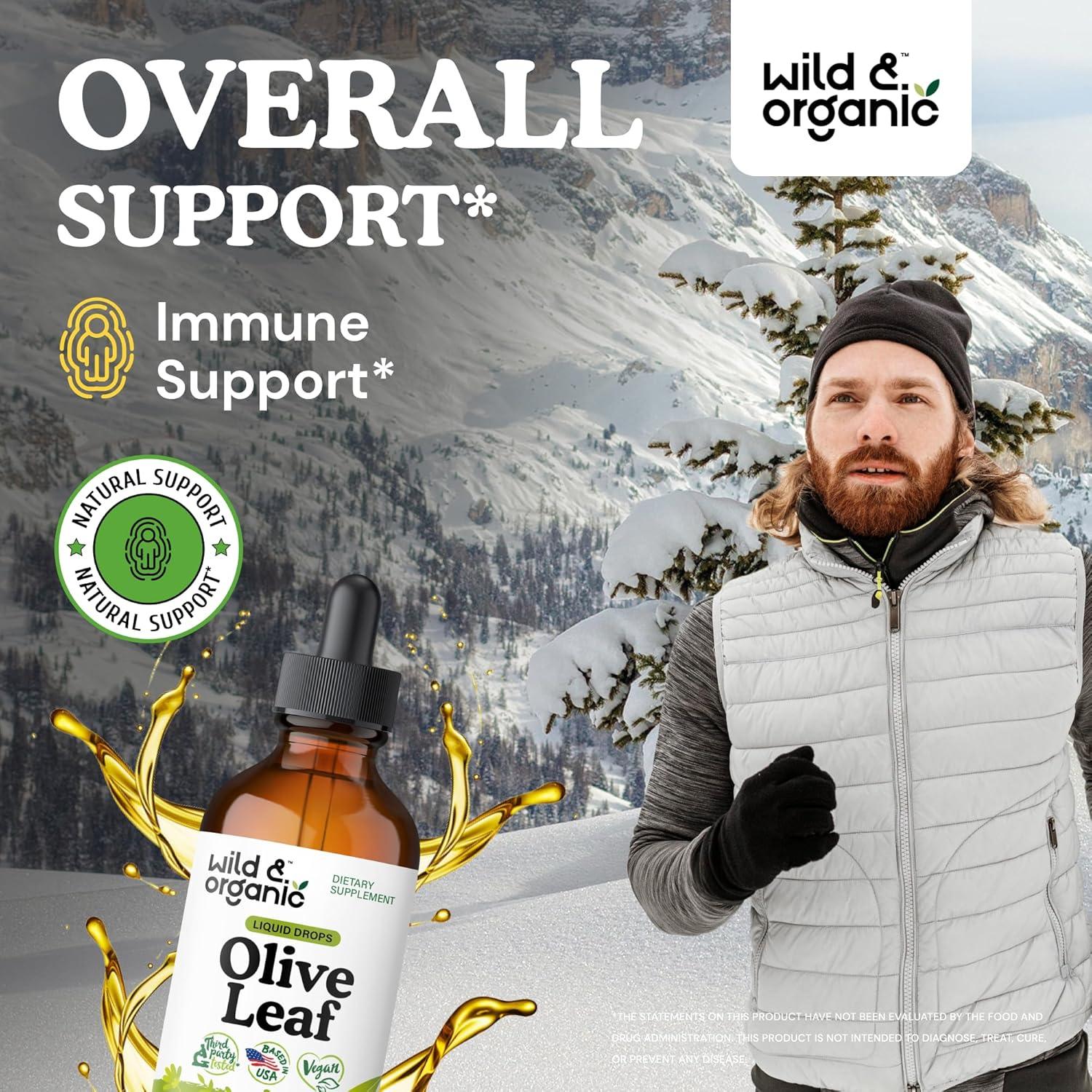 Extracto Líquido de Hoja de Olivo Silvestre 118 ml - Suplemento Vegano