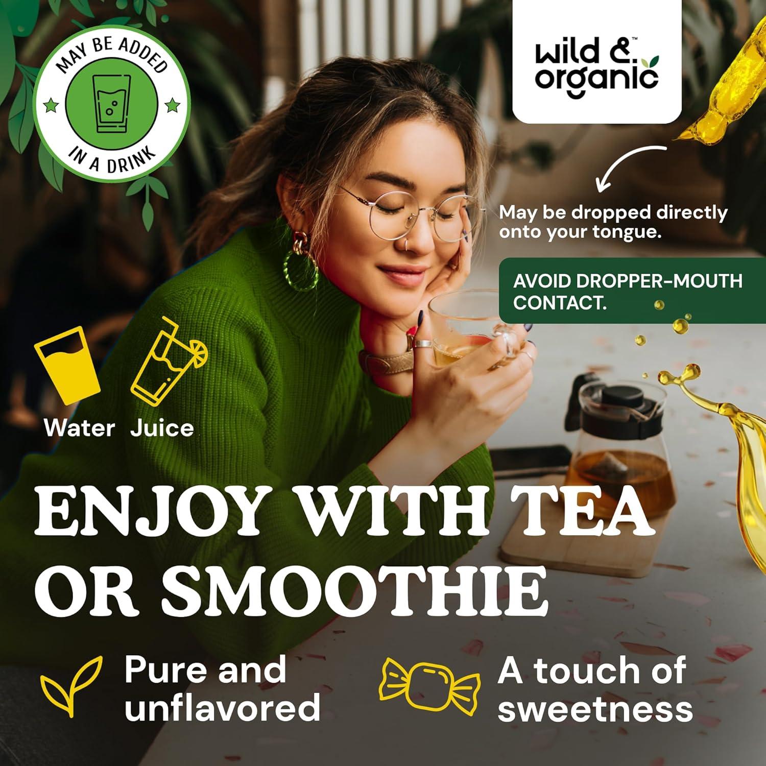 Extracto Líquido de Hoja de Olivo Silvestre 118 ml - Suplemento Vegano