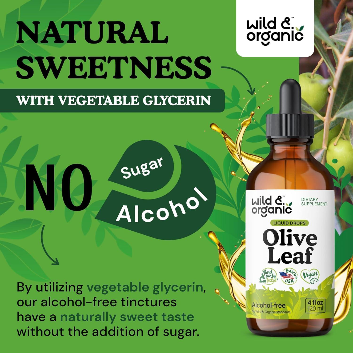 Extracto Líquido de Hoja de Olivo Silvestre 118 ml - Suplemento Vegano