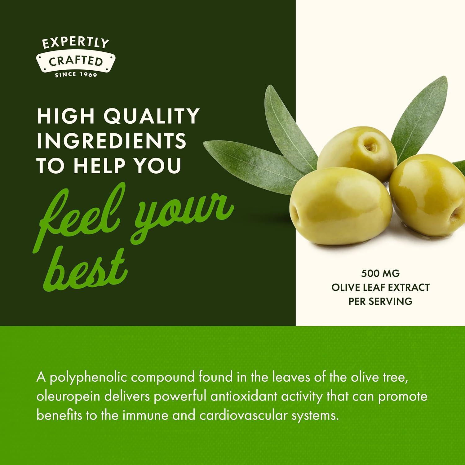 Cápsulas de Extracto de Hoja de Olivo Swanson 500mg - 120 Unidades