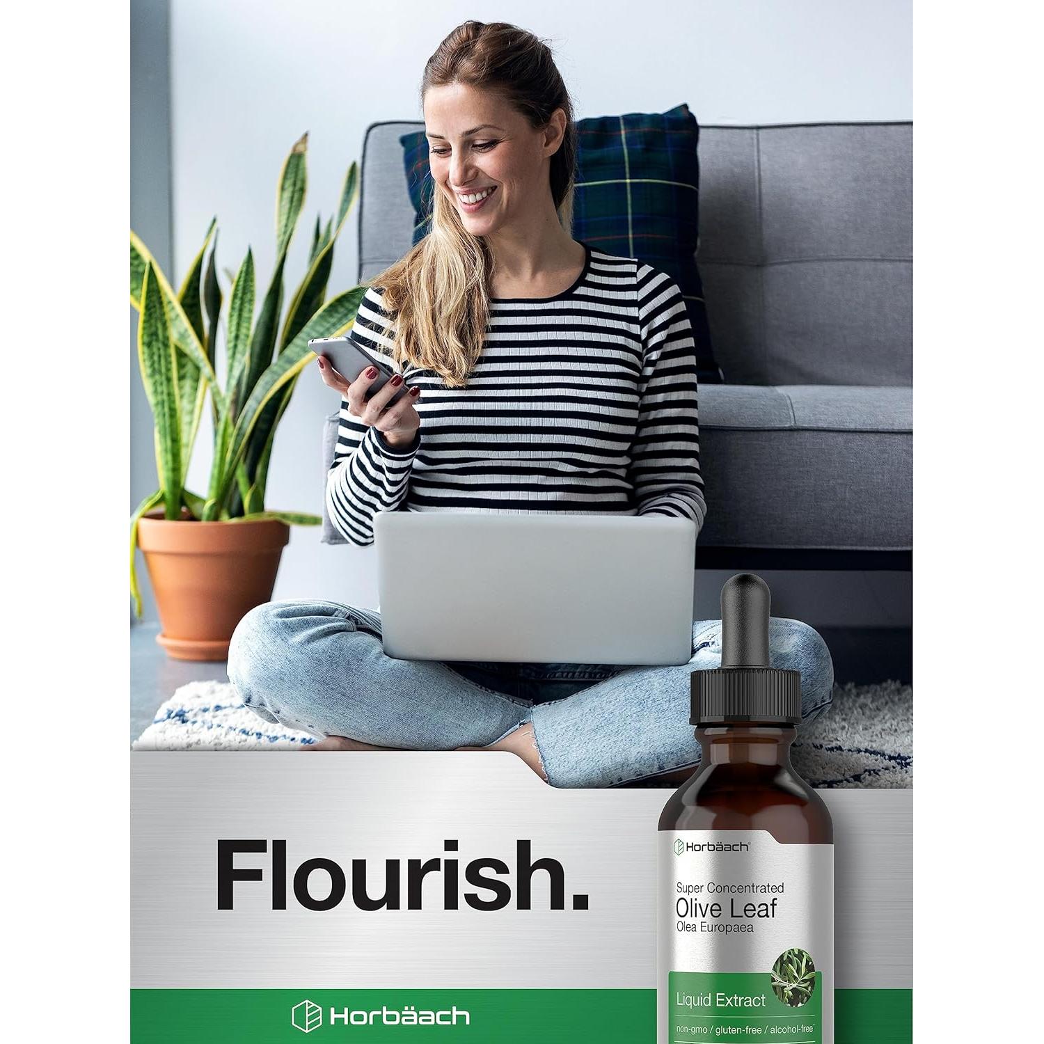 Extracto de Hoja de Olivo Horbaach 59 ml Sin Alcohol Vegetariano