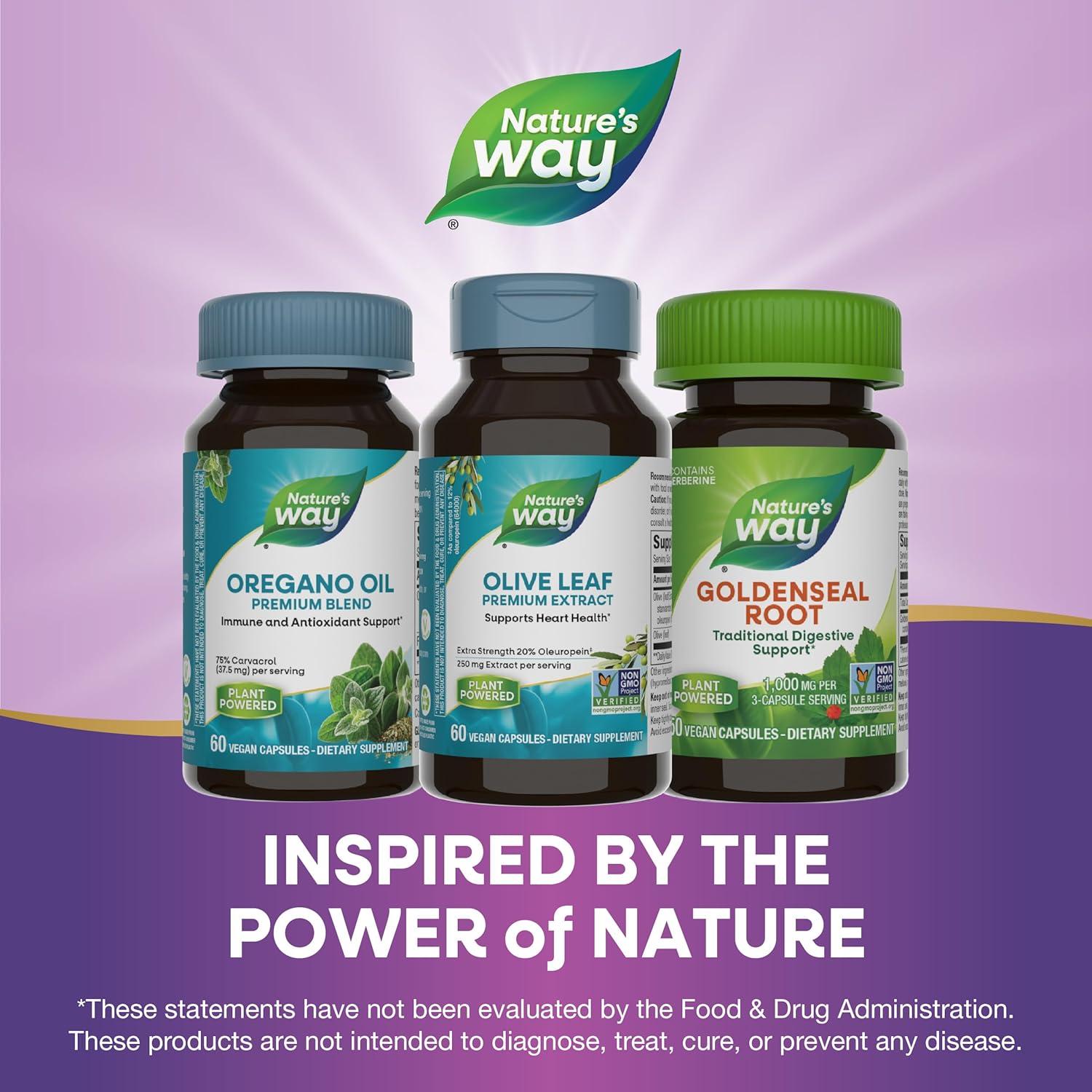 Extracto de Hoja de Olivo Nature's Way 250 mg 60 Cápsulas Veganas