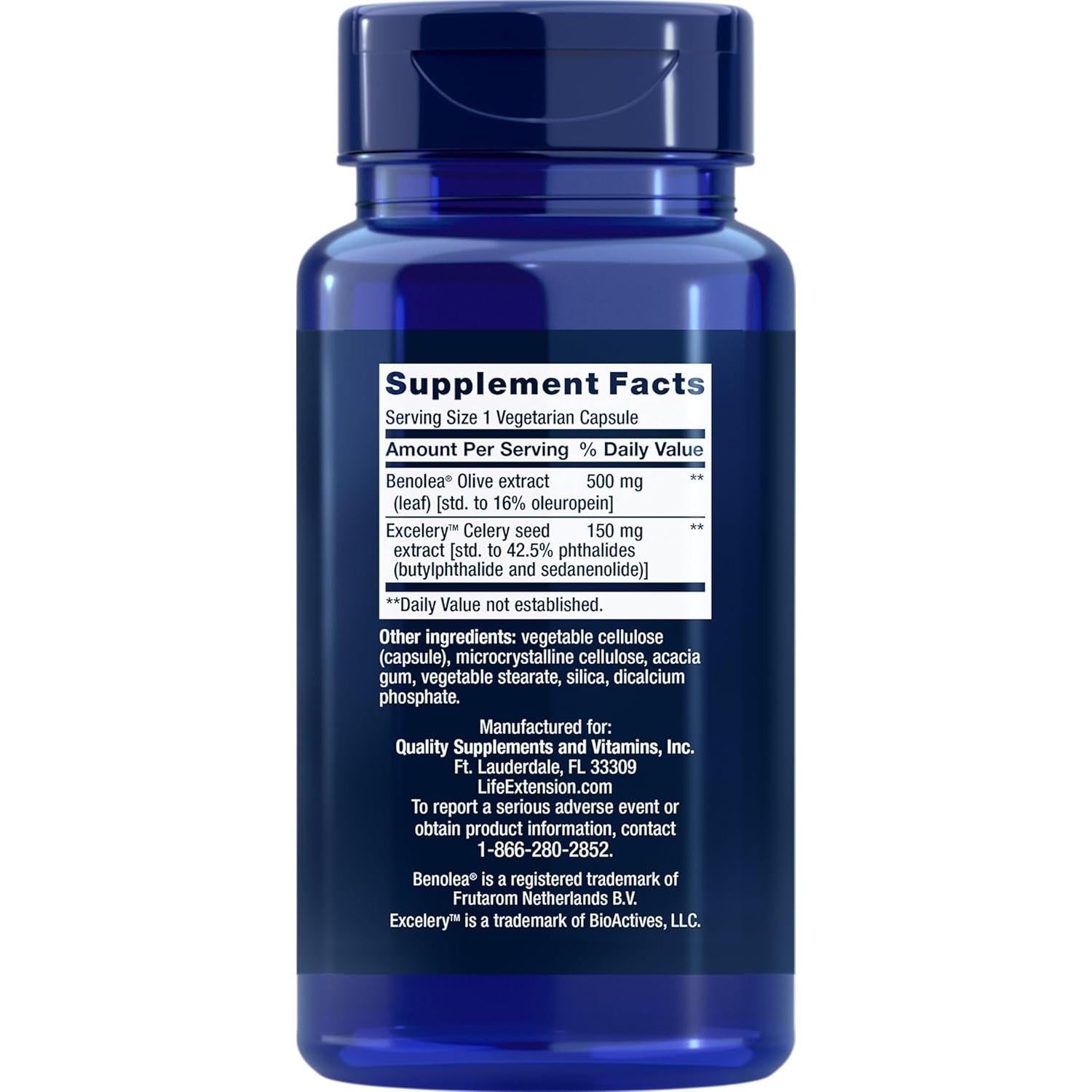 Soporte Vascular Life Extension 60 Cápsulas Vegetales 77g