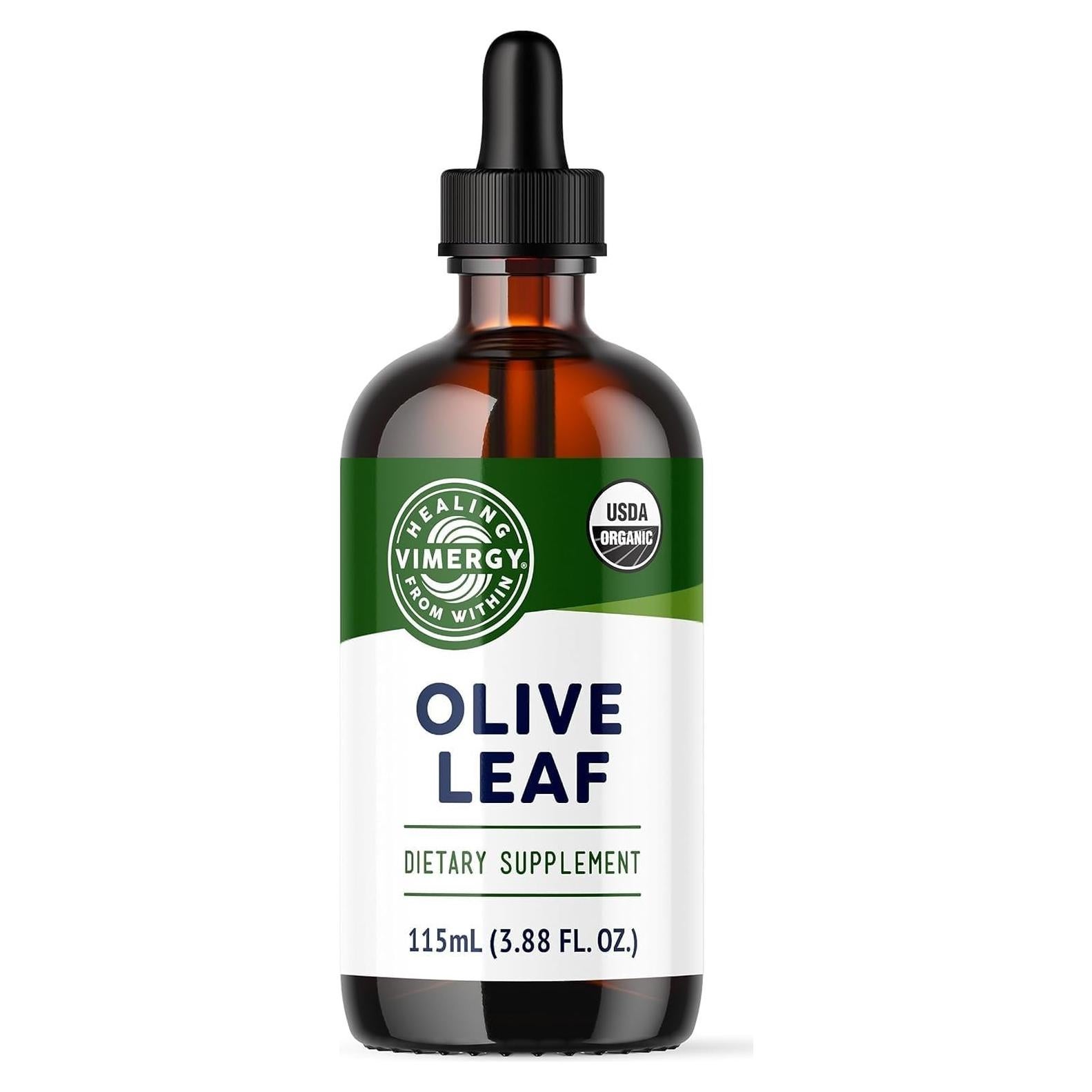 Vimergy Extracto de Hoja de Olivo 115 mL - Orgánico y Vegano