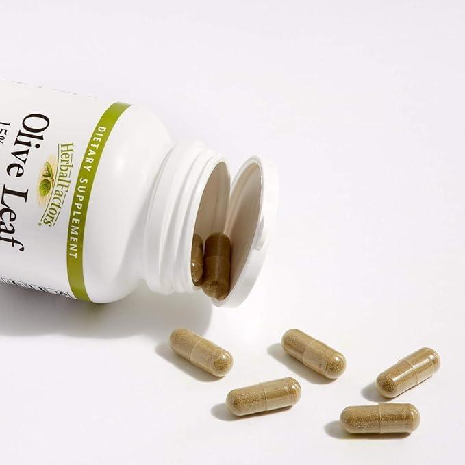 Cápsulas de Hoja de Olivo 500 mg Factores Naturales 90 Unidades