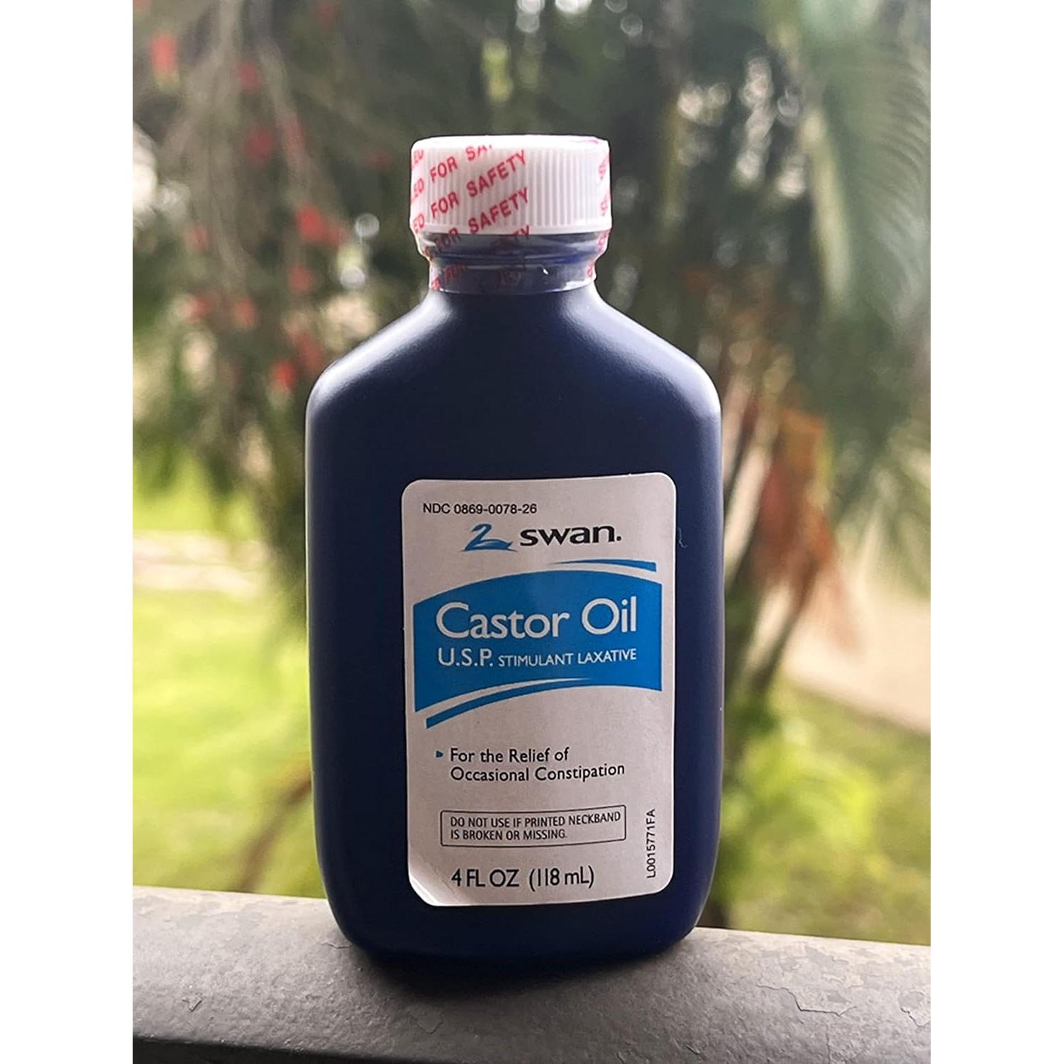 Aceite de Ricino Swan USP 100% Laxante 118 ml - Alivio Estreñimiento