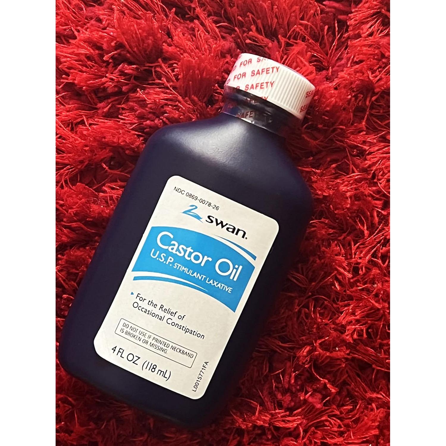 Aceite de Ricino Swan USP 100% Laxante 118 ml - Alivio Estreñimiento