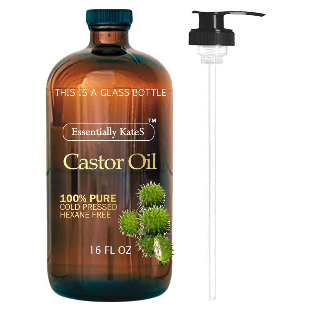 Aceite de Ricino 473 ml - 100% Puro y Natural - Prensado en Frío