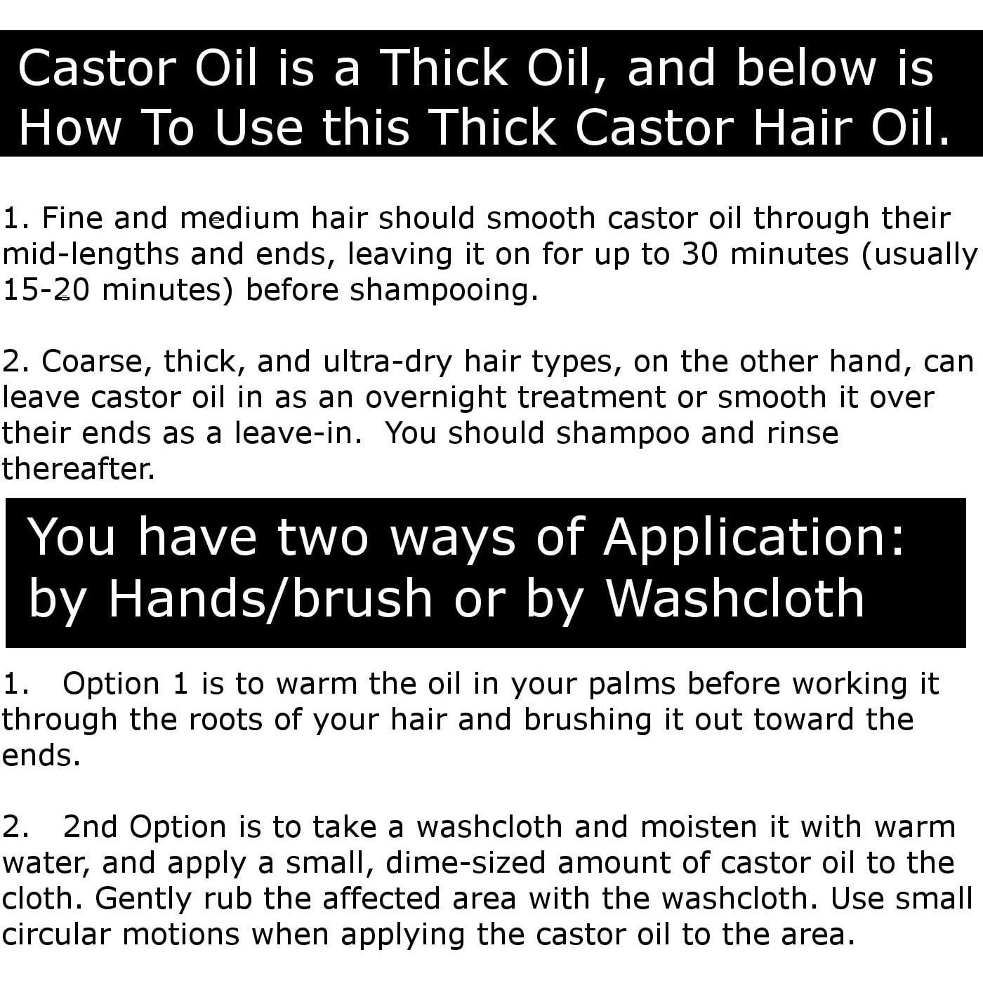 Aceite de Ricino 473 ml - 100% Puro y Natural - Prensado en Frío