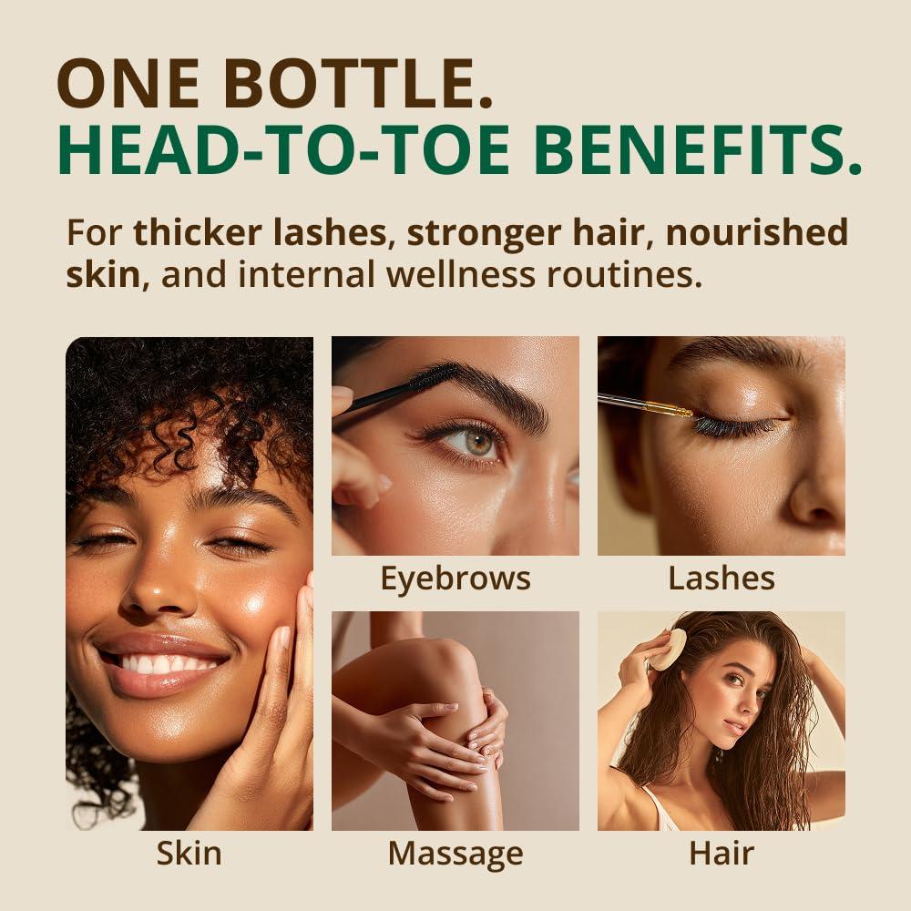 Aceite de Ricino Orgánico RejuveNaturals 473ml - Crecimiento Cabello