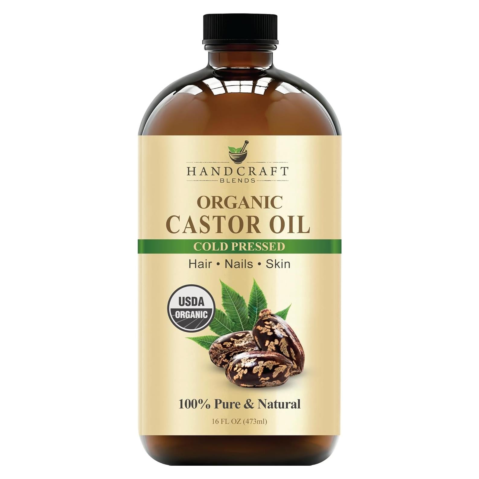 Aceite de Ricino Orgánico Handcraft Blends 473 ml - 100% Puro