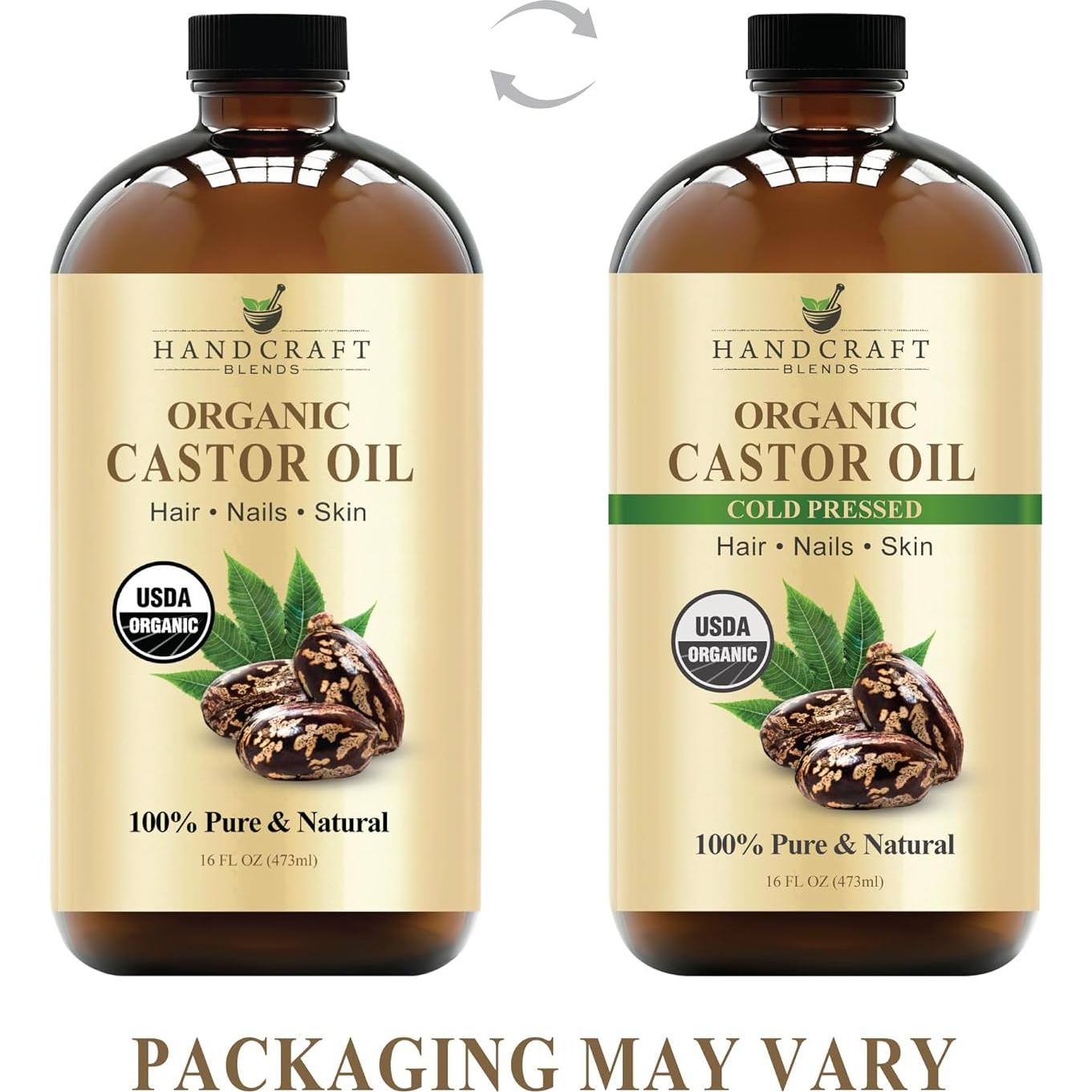 Aceite de Ricino Orgánico Handcraft Blends 473 ml - 100% Puro