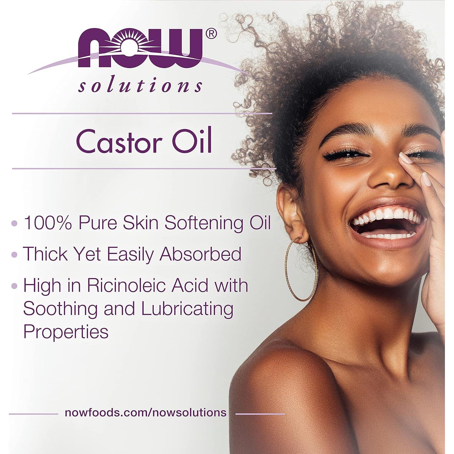 Aceite de Ricino 100% Puro NOW Foods 118.3 ml Cuidado Piel