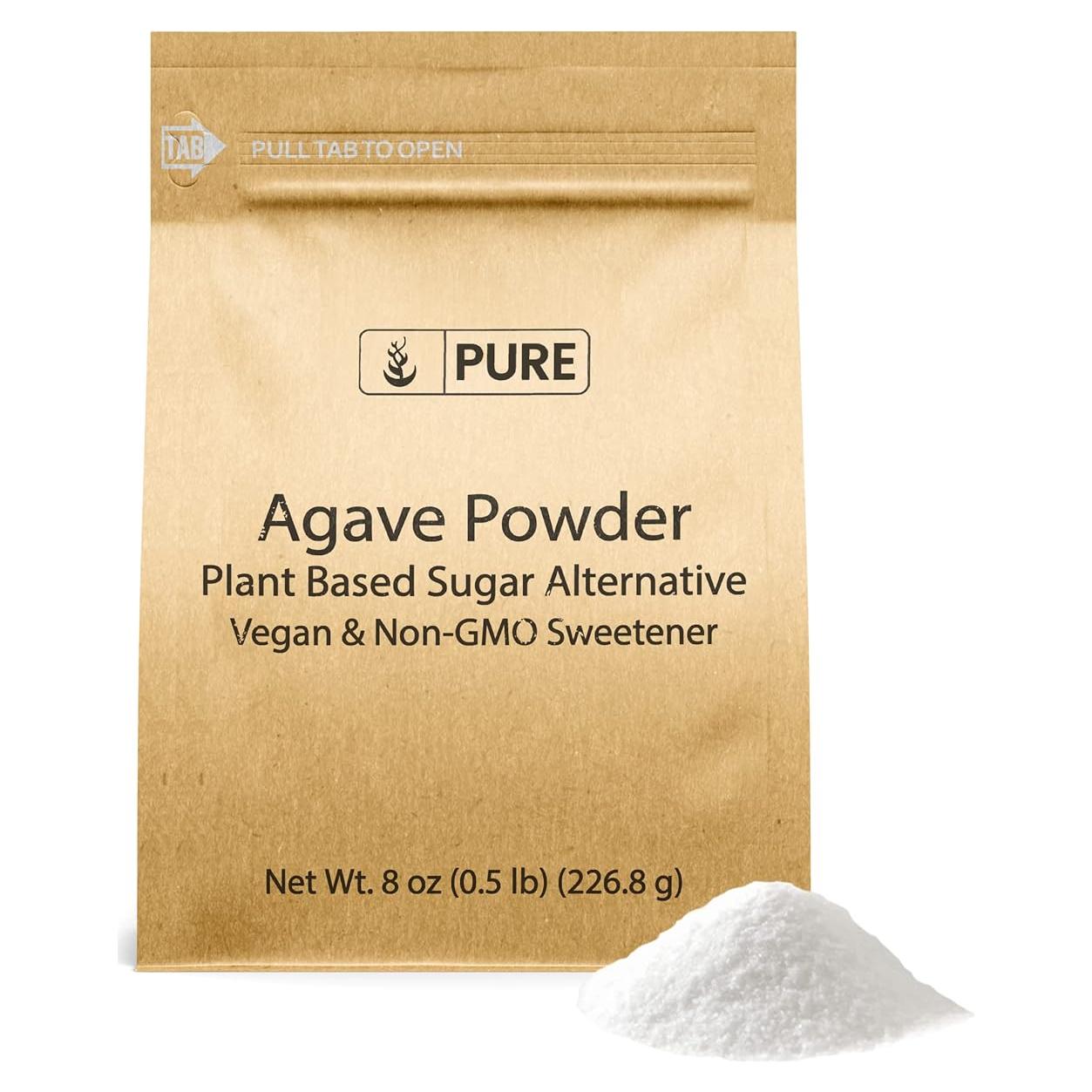 Polvo de Agave 227g Ingredientes Orgánicos Puros Endulzante Vegano