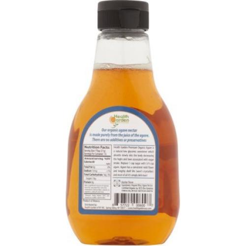 Edulcorante de Nétar de Agave Azul Health Garden 329 g Orgánico