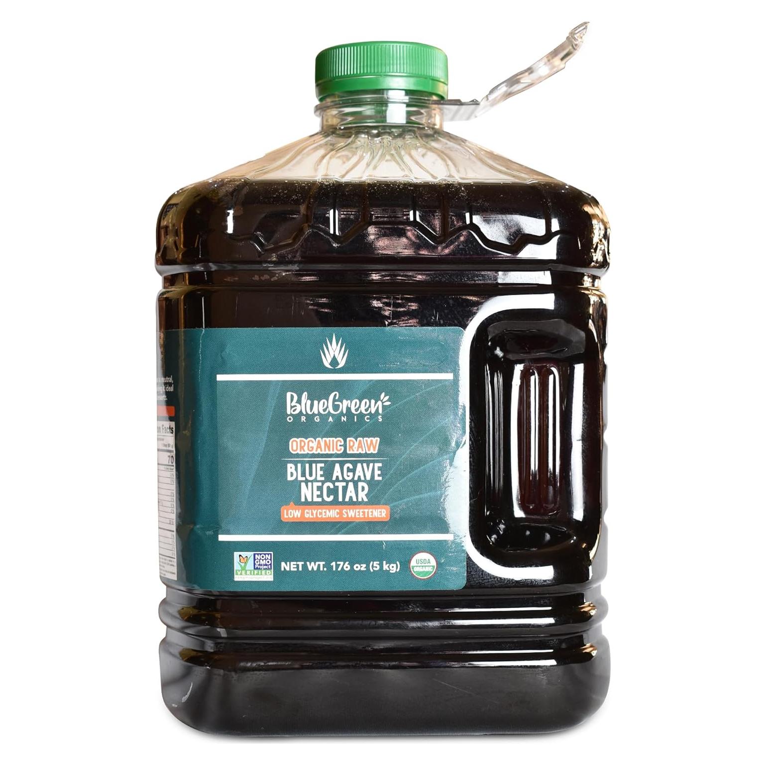 Jarabe de Agave Orgánico Azul Verde 5.22L Sin Gluten