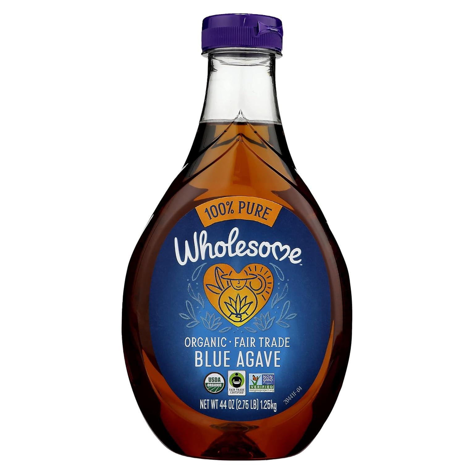 Jarabe de Agave Azul Orgánico Wholesome 1240g - Bajo IG