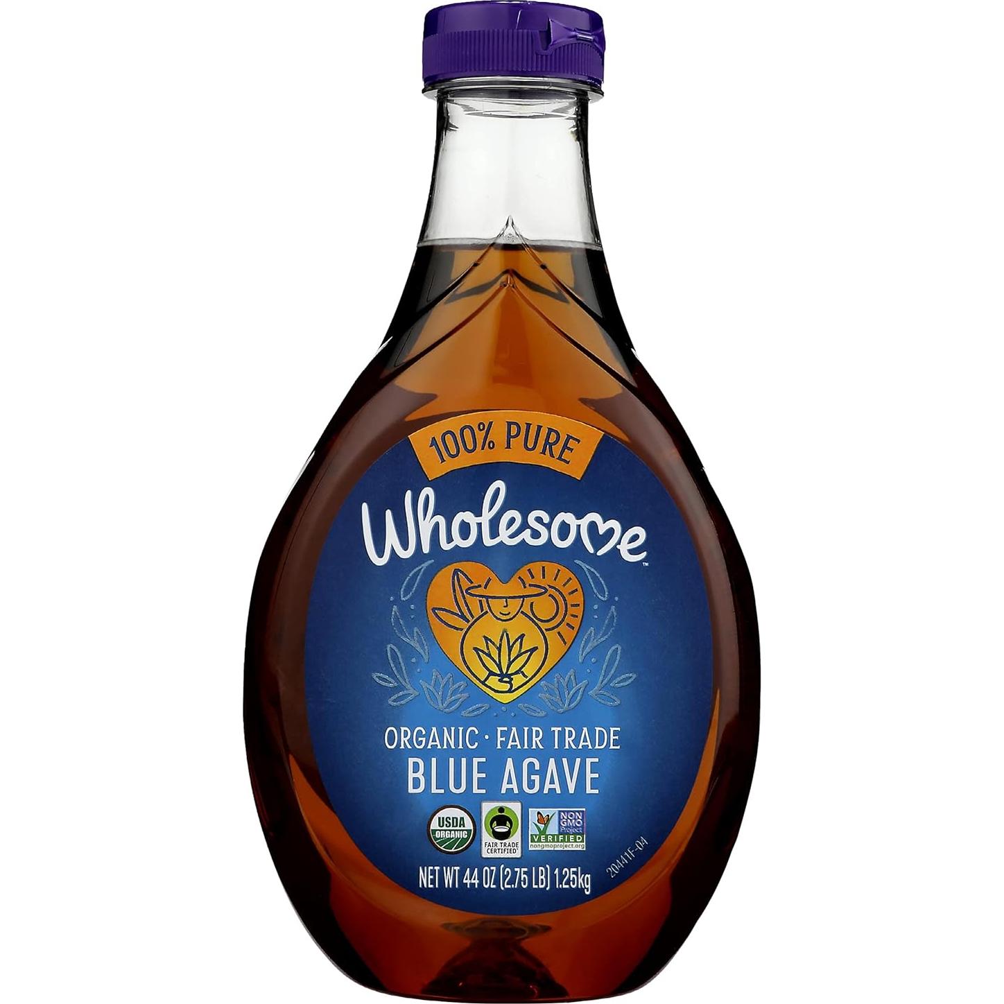 Jarabe de Agave Azul Orgánico Wholesome 1240g - Bajo IG