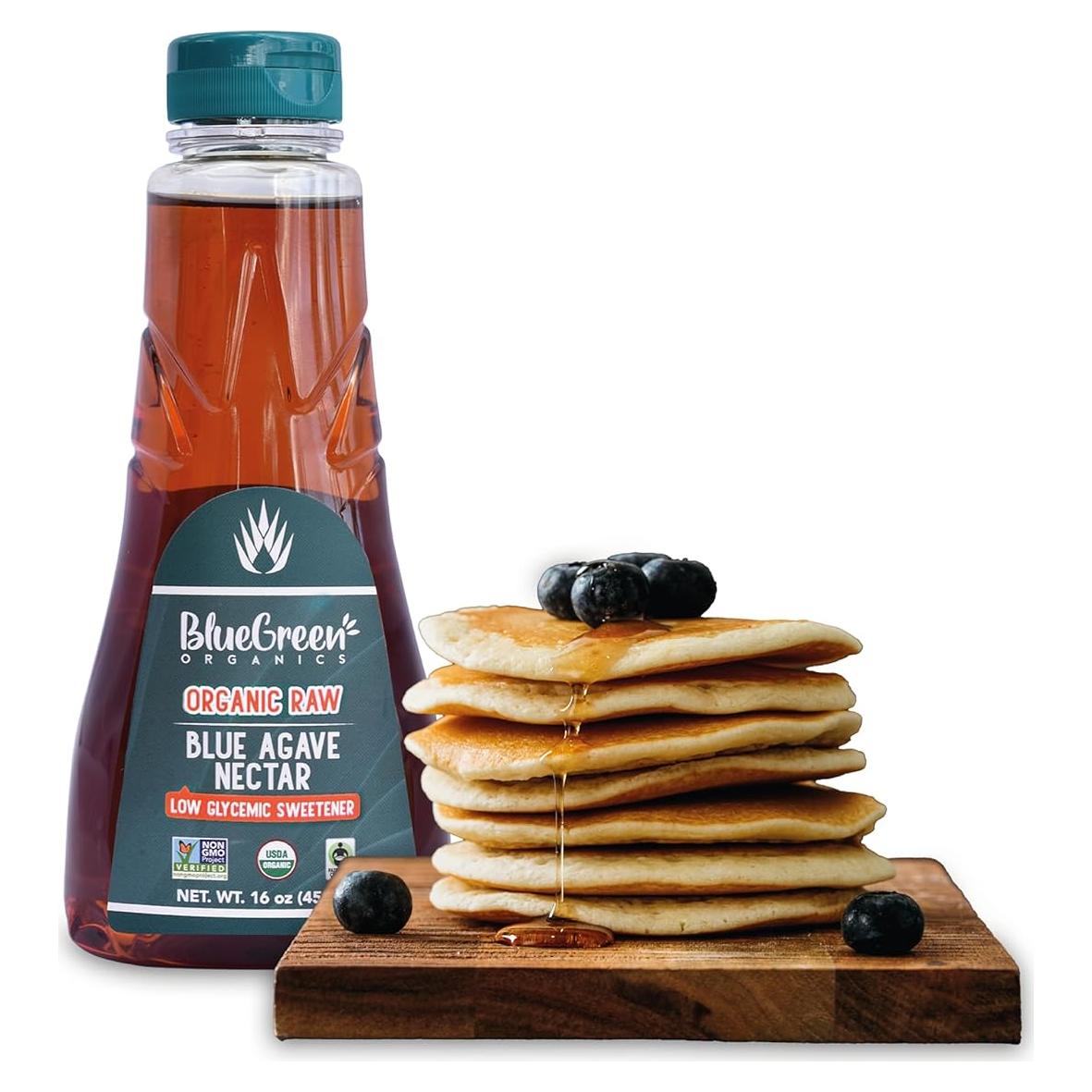 Jarabe de Agave Orgánico Azul Verde 473 ml Sin Gluten Vegano
