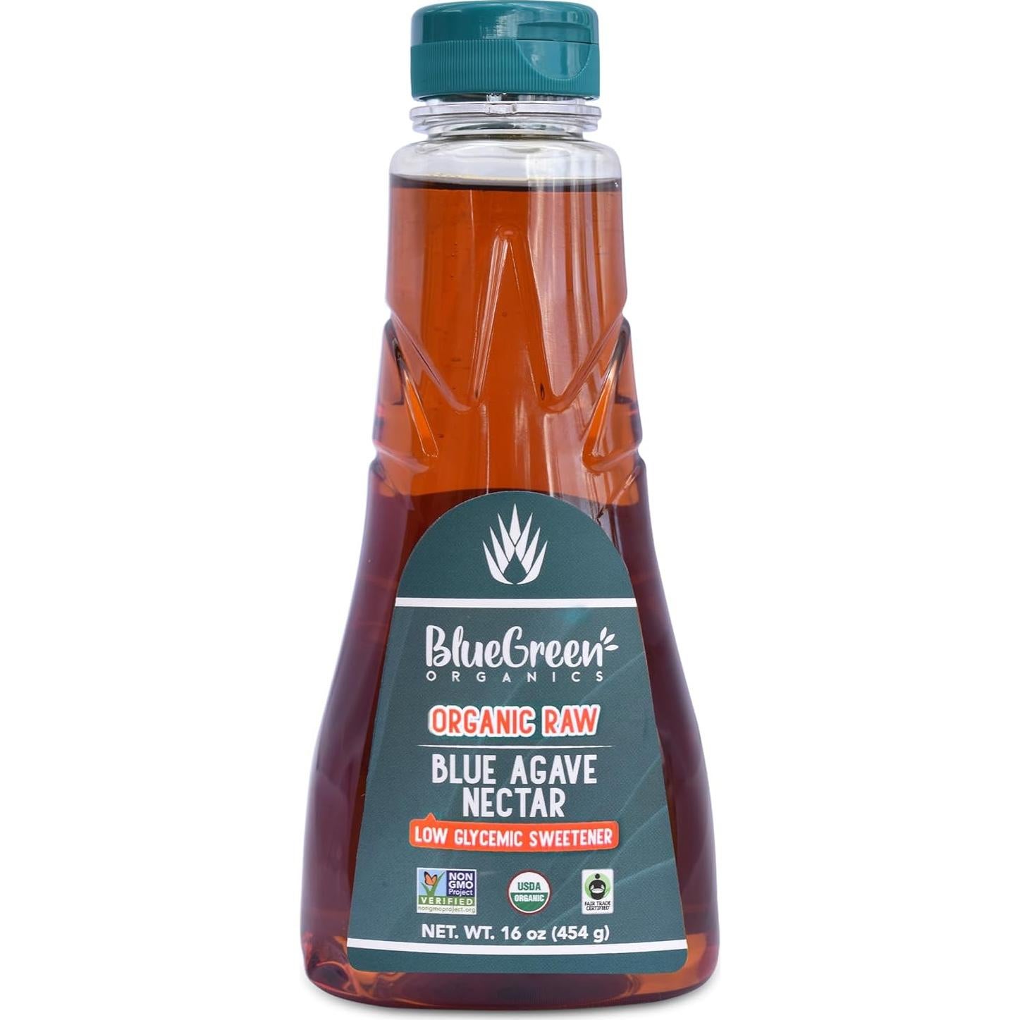 Jarabe de Agave Orgánico Azul Verde 473 ml Sin Gluten Vegano