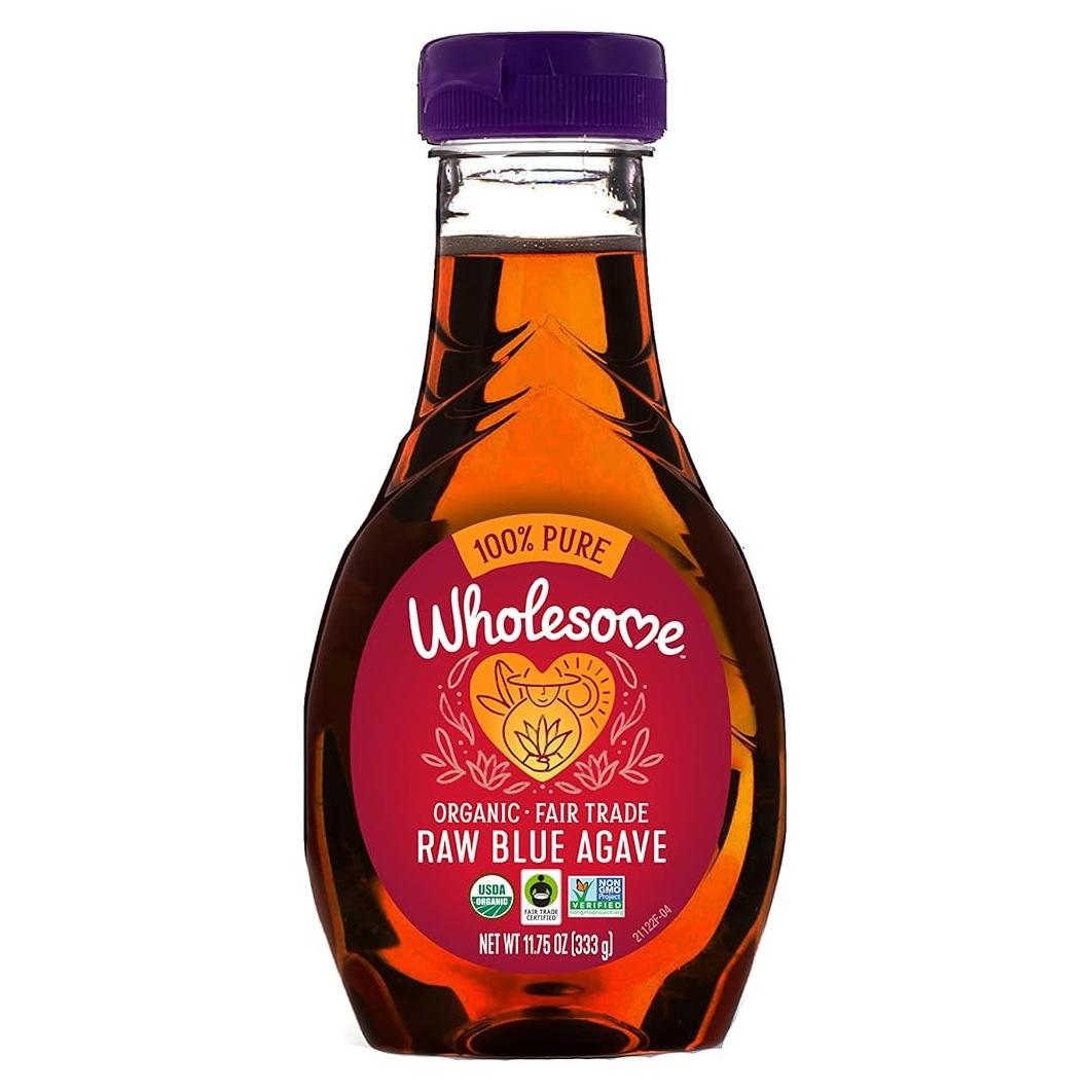Néctar de Agave Azul Crudo Orgánico Wholesome 330g Comercio Justo