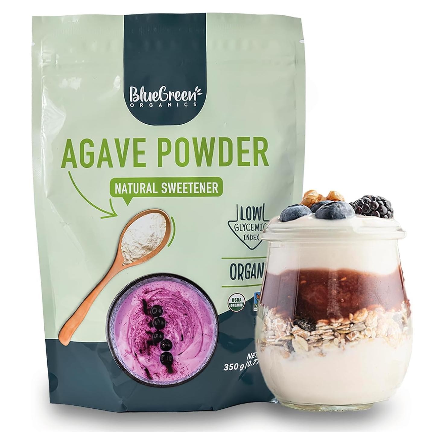 Polvo de Agave Orgánico AZUL VERDE 0.35 Kg Keto Vegano
