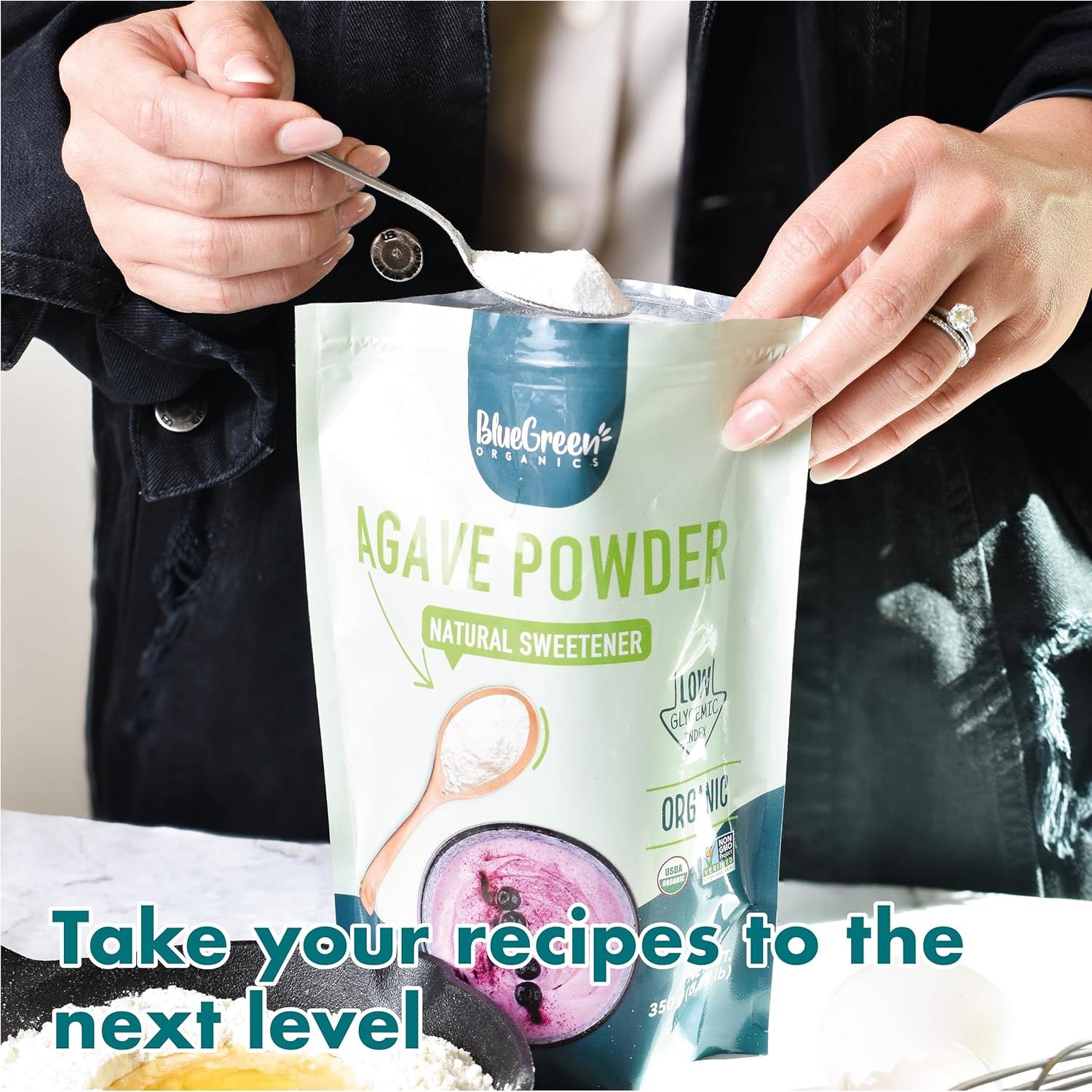 Polvo de Agave Orgánico AZUL VERDE 0.35 Kg Keto Vegano