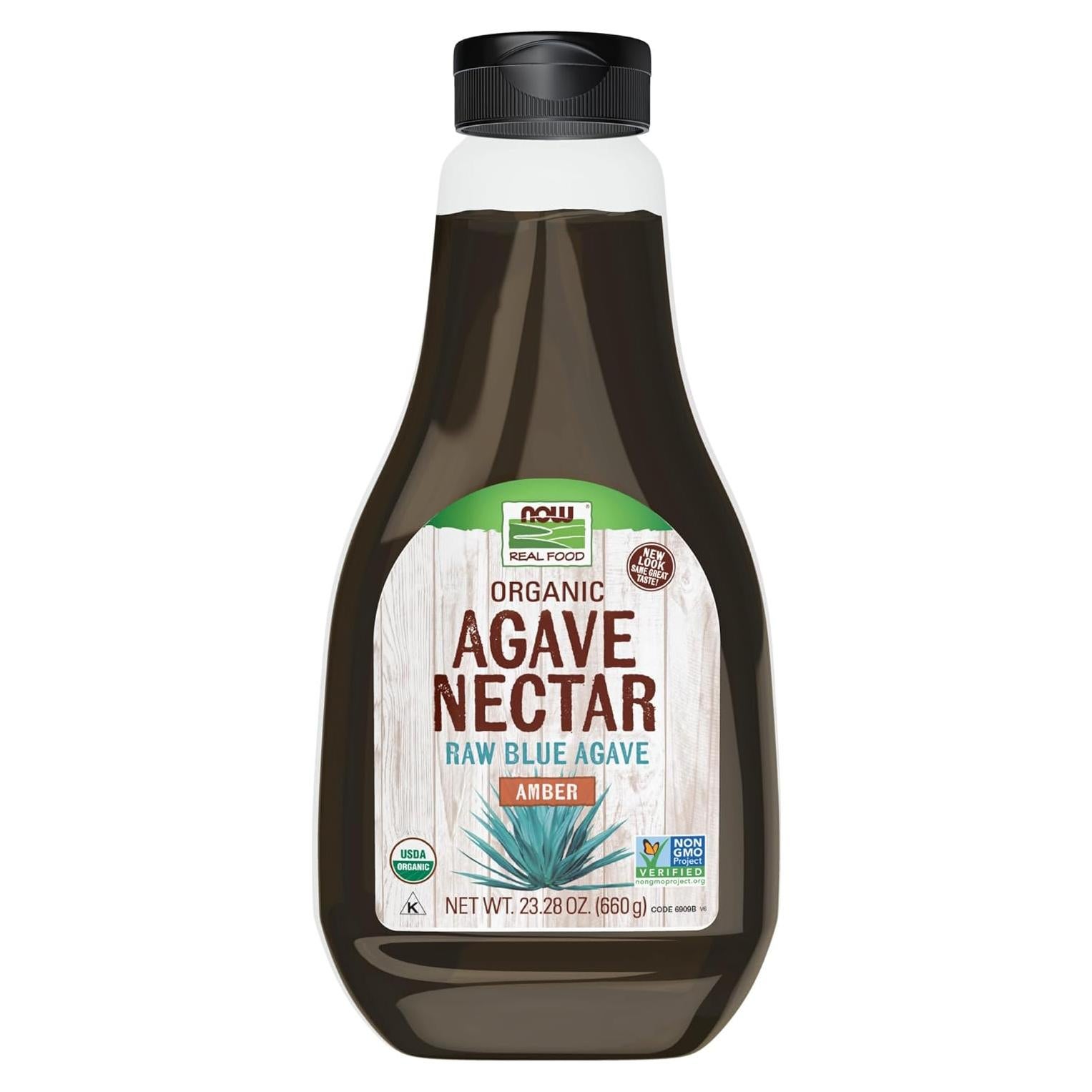 Néctar de Agave Ámbar Orgánico NOW Foods 686 ml Bajo Glucémico