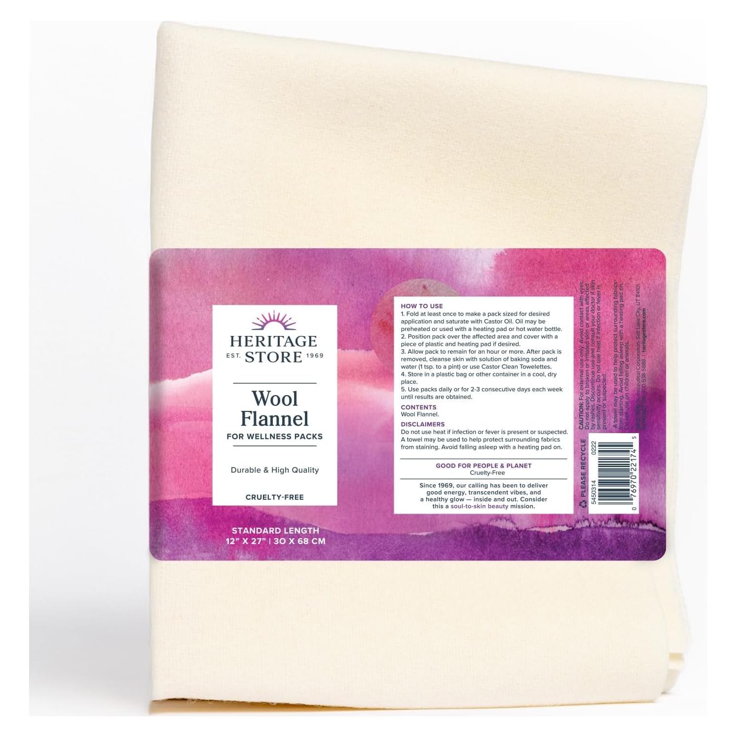 Franela de Lana HERITAGE STORE 30x68 cm Reutilizable Absorbente