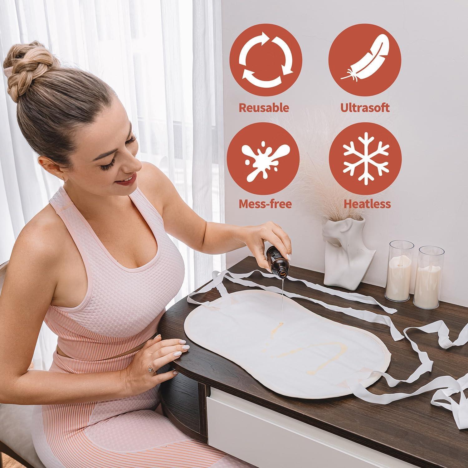 Compresa de Aceite de Ricino YAFANG - Reutilizable, Ecológica, 22x13cm