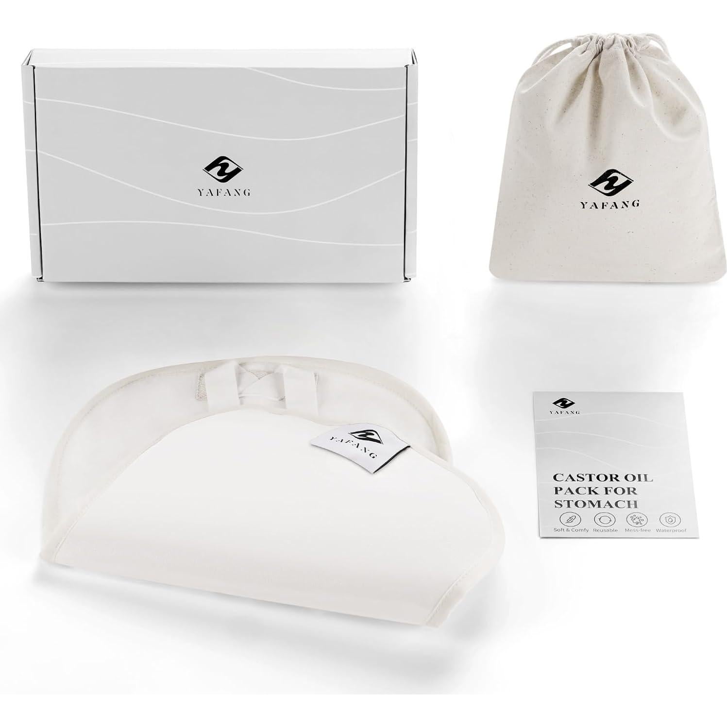 Compresa de Aceite de Ricino YAFANG - Reutilizable, Ecológica, 22x13cm