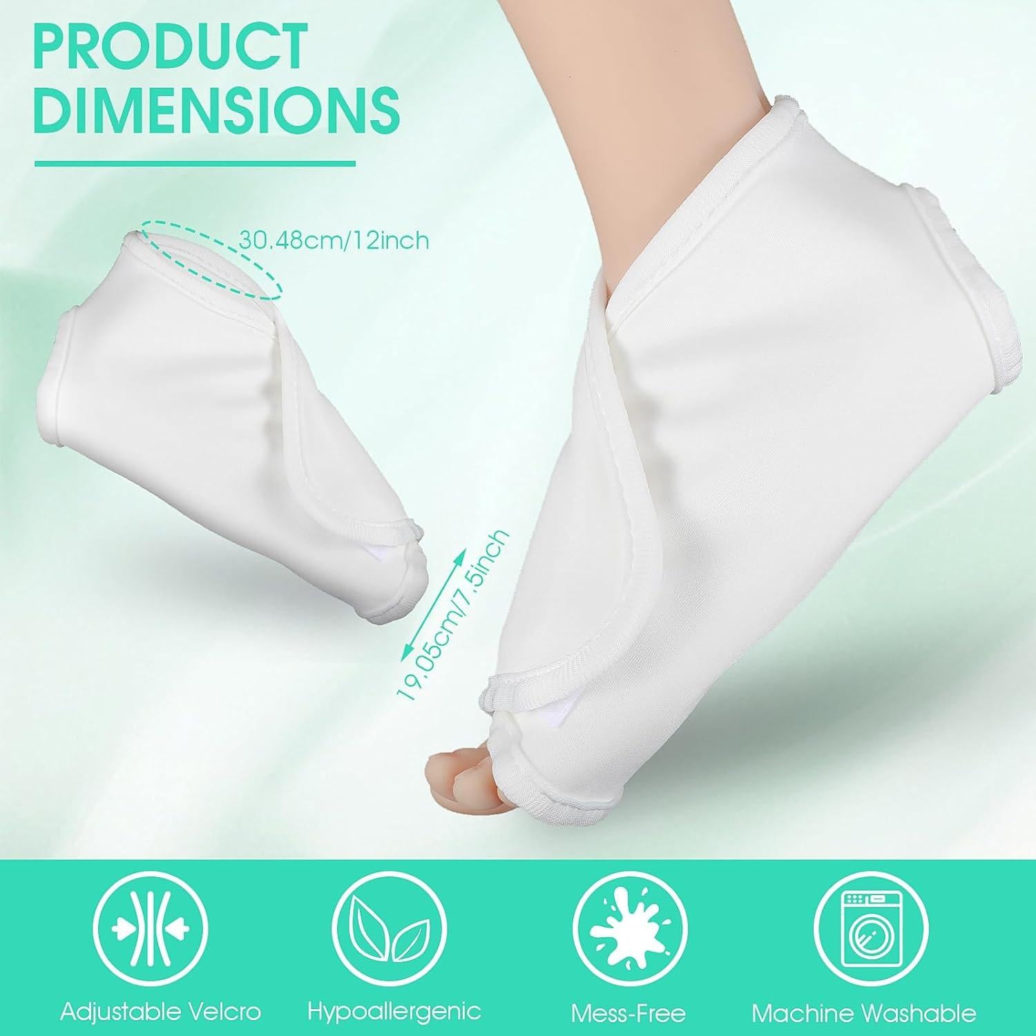 Envoltura de Aceite de Ricino Lusofie para Tobillos 2 Pcs