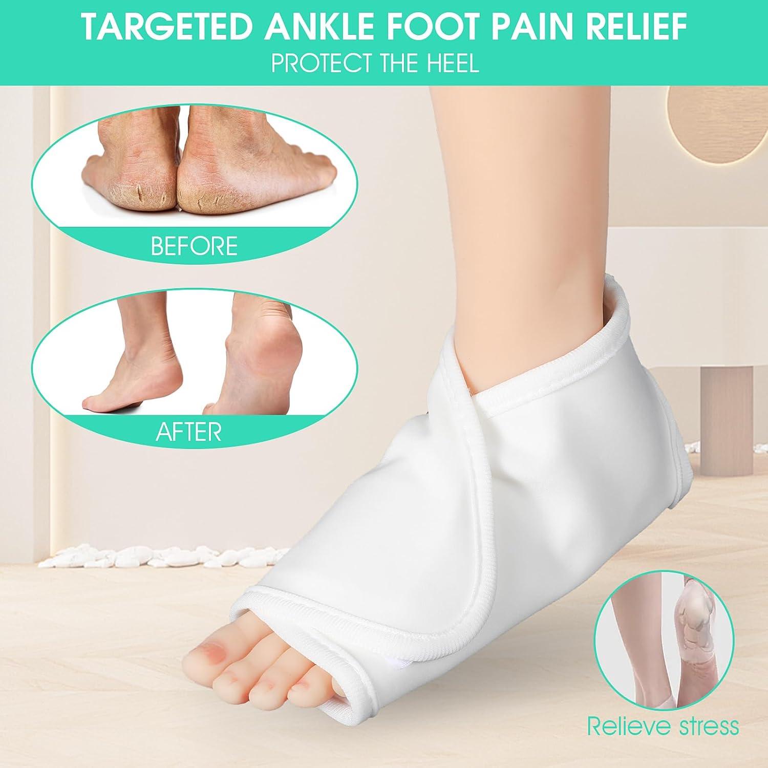 Envoltura de Aceite de Ricino Lusofie para Tobillos 2 Pcs