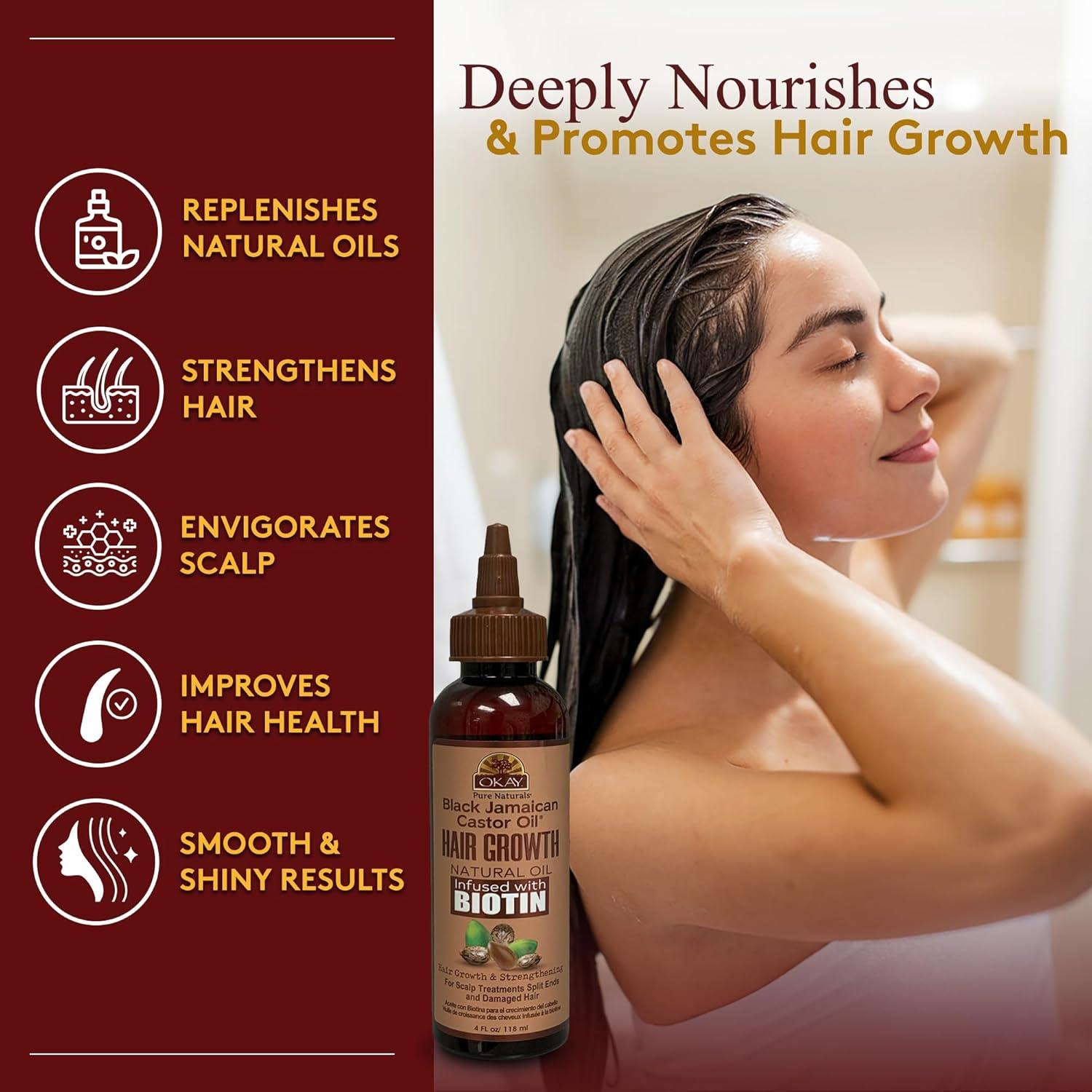 Aceite de Ricino Jamaicano Negro Okay 118 ml para Cabello