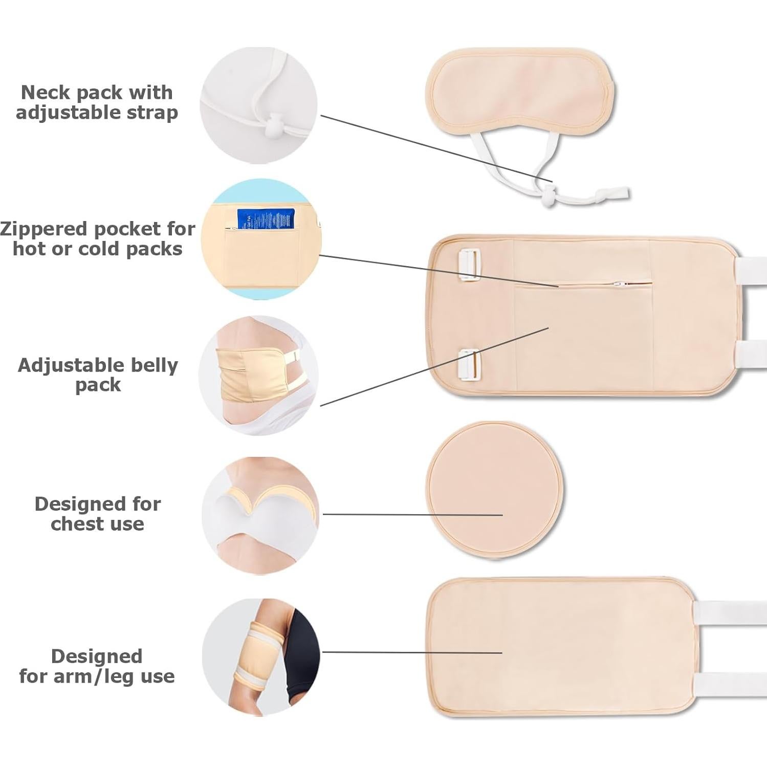 Kit de Aceite de Ricino Orgánico NEJUATY 473ml + 6 Paquetes Reutilizables