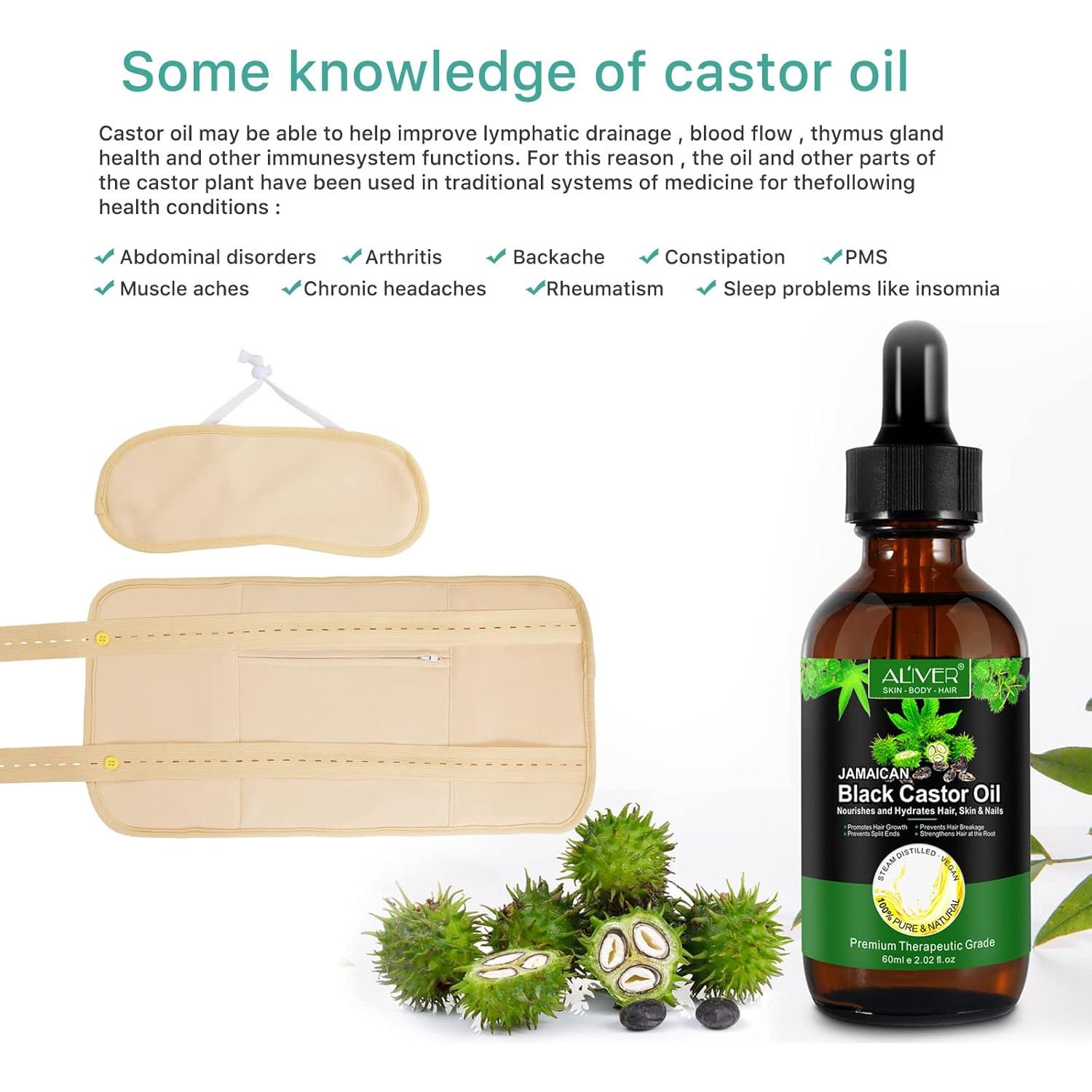 Funda Reutilizable para Paquete de Aceite de Ricino Sefudun