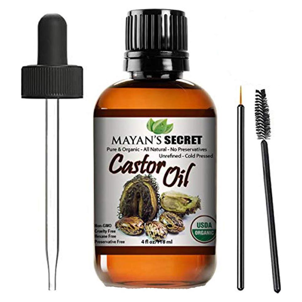 Aceite de Ricino Puro Orgánico Secreto Maya 118 ml - Crecimiento Cabello