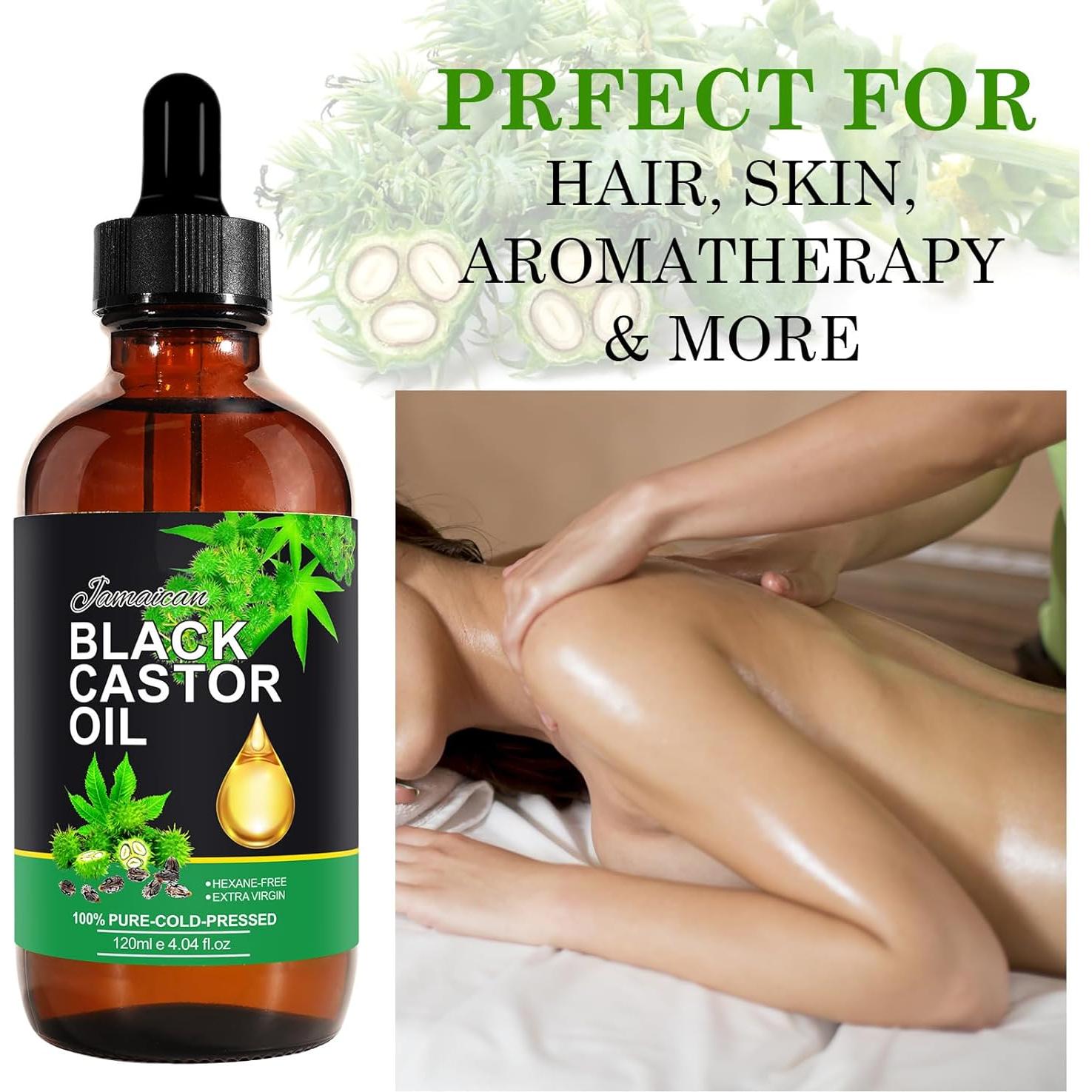 Aceite de Ricino Negro Jamaicano Orgánico 120 ml - SHANWU