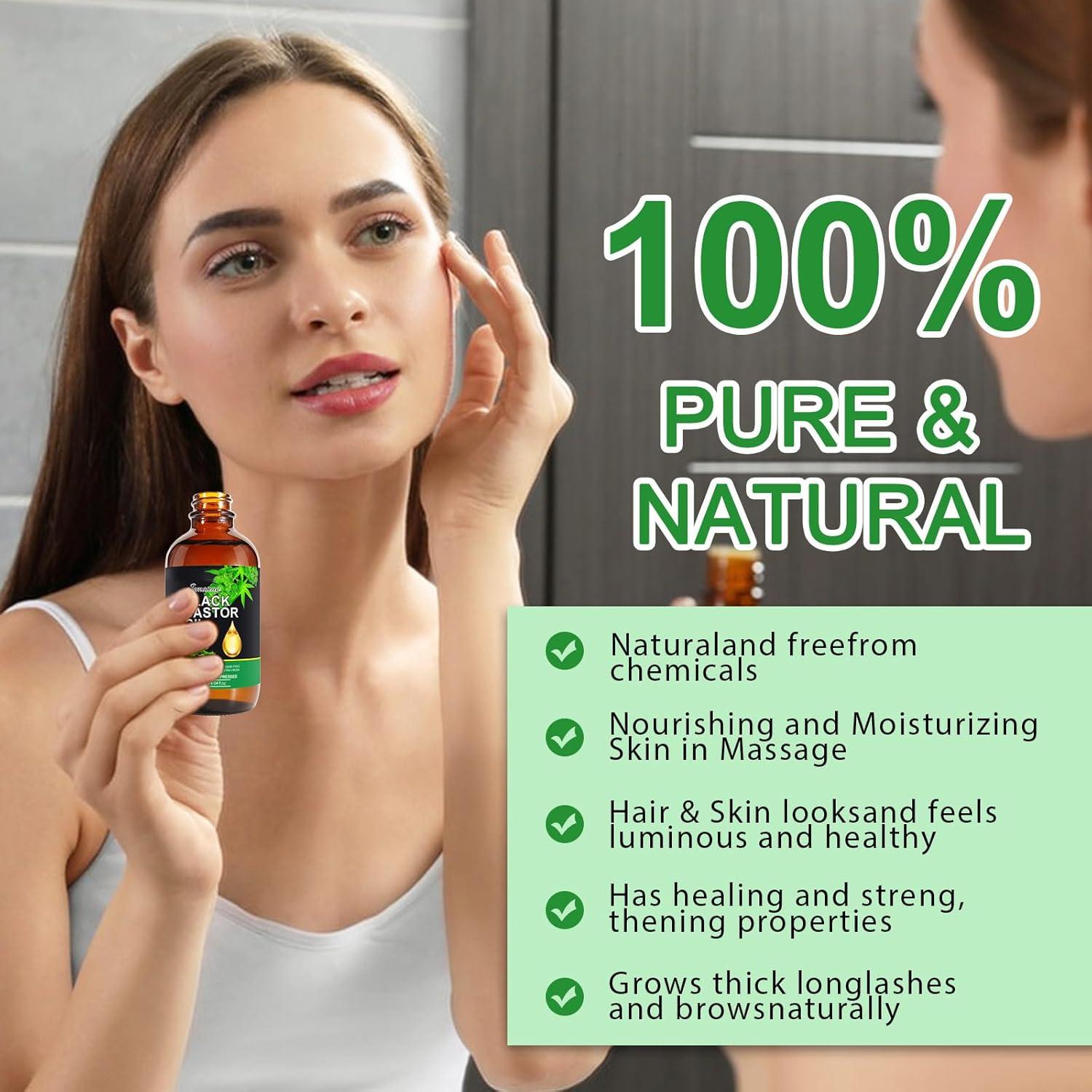 Aceite de Ricino Negro Jamaicano Orgánico 120 ml - SHANWU