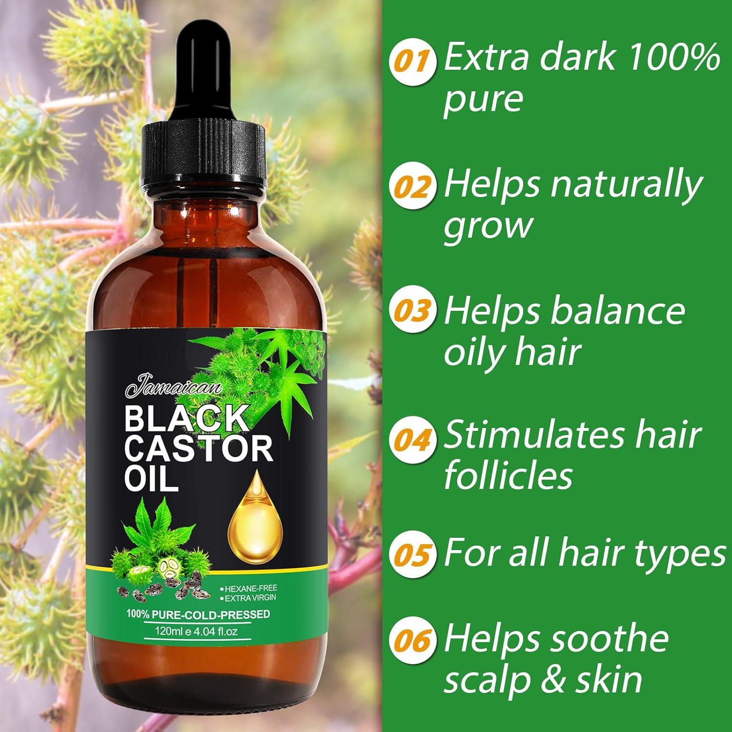 Aceite de Ricino Negro Jamaicano Orgánico 120 ml - SHANWU