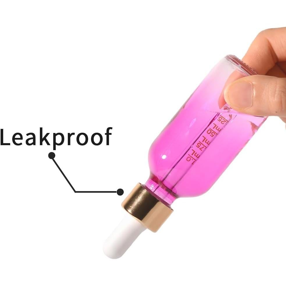 Juego de 4 Botellas de Cuentagotas de Vidrio StellaCare 60ml