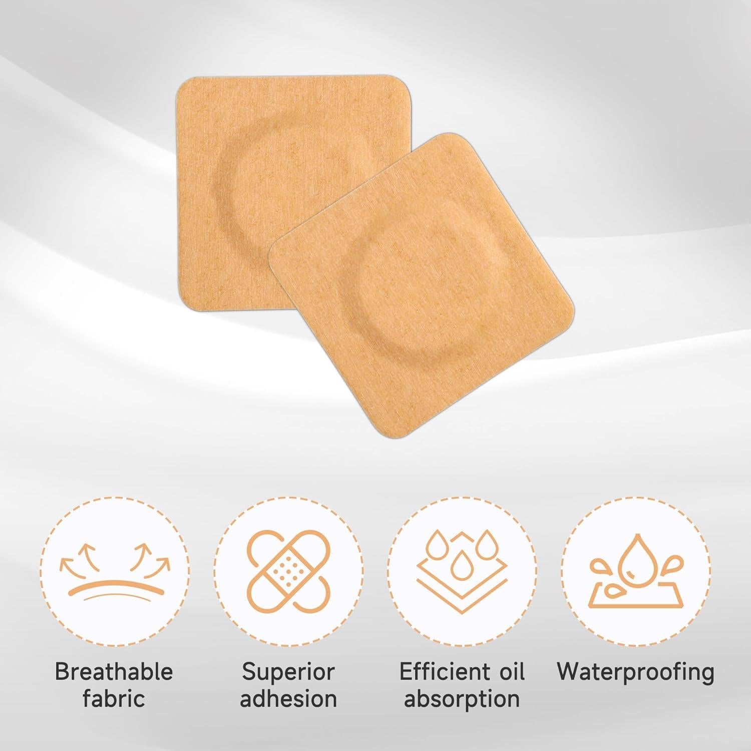 30 Parches de Aceite de Ricino Orgánico Pilviset - Autoadhesivos