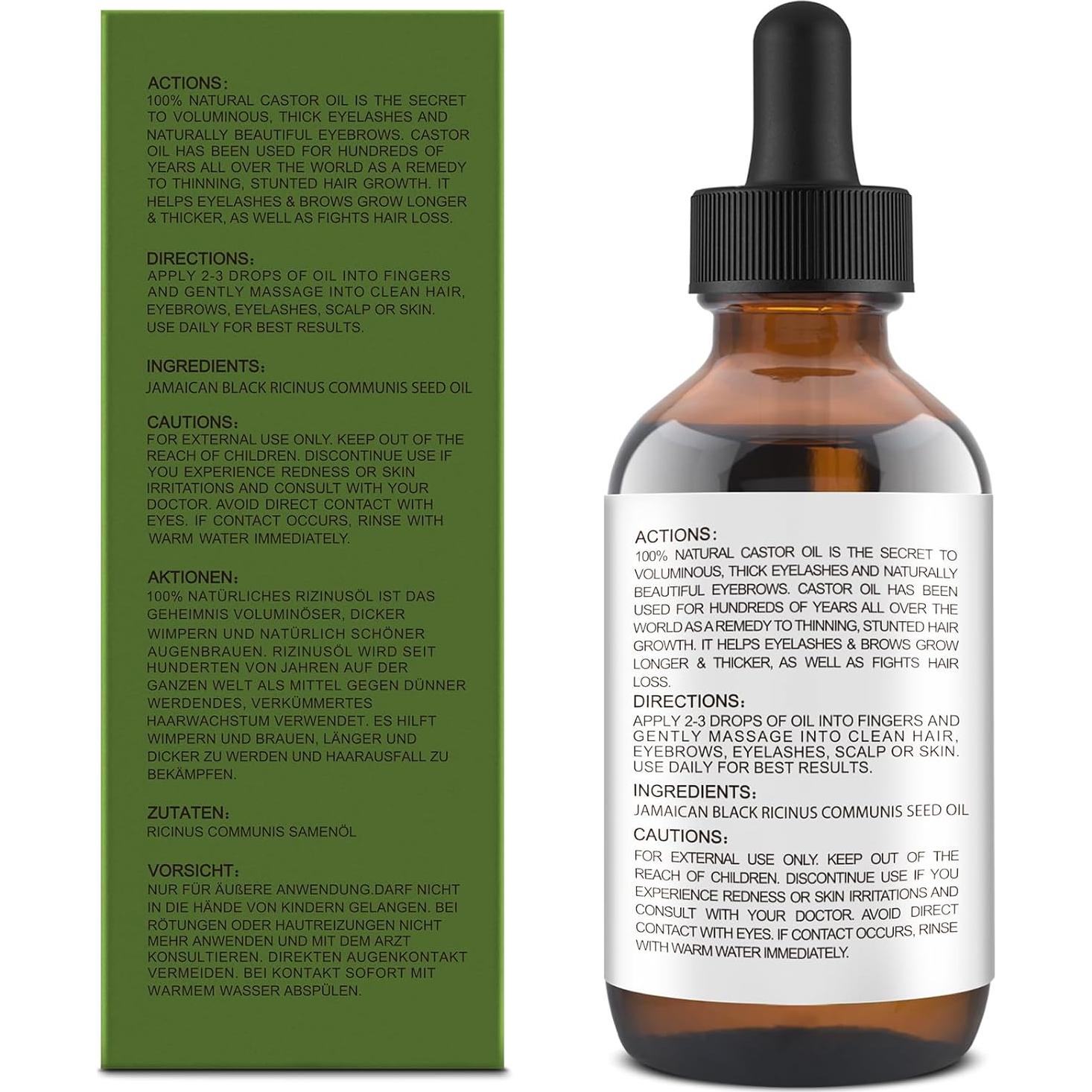 Aceite de Ricino Negro Orgánico GoldWorld 100% Puro 150ml