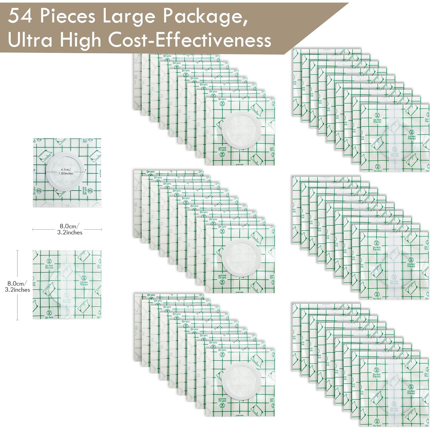 54 Parches de Aceite de Ricino Orgánico MAIBAO - Sin Lavado, Impermeables