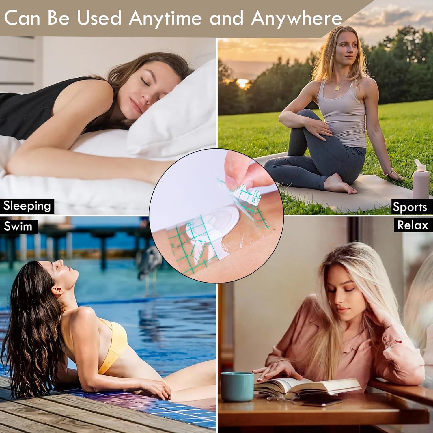 54 Parches de Aceite de Ricino Orgánico MAIBAO - Sin Lavado, Impermeables