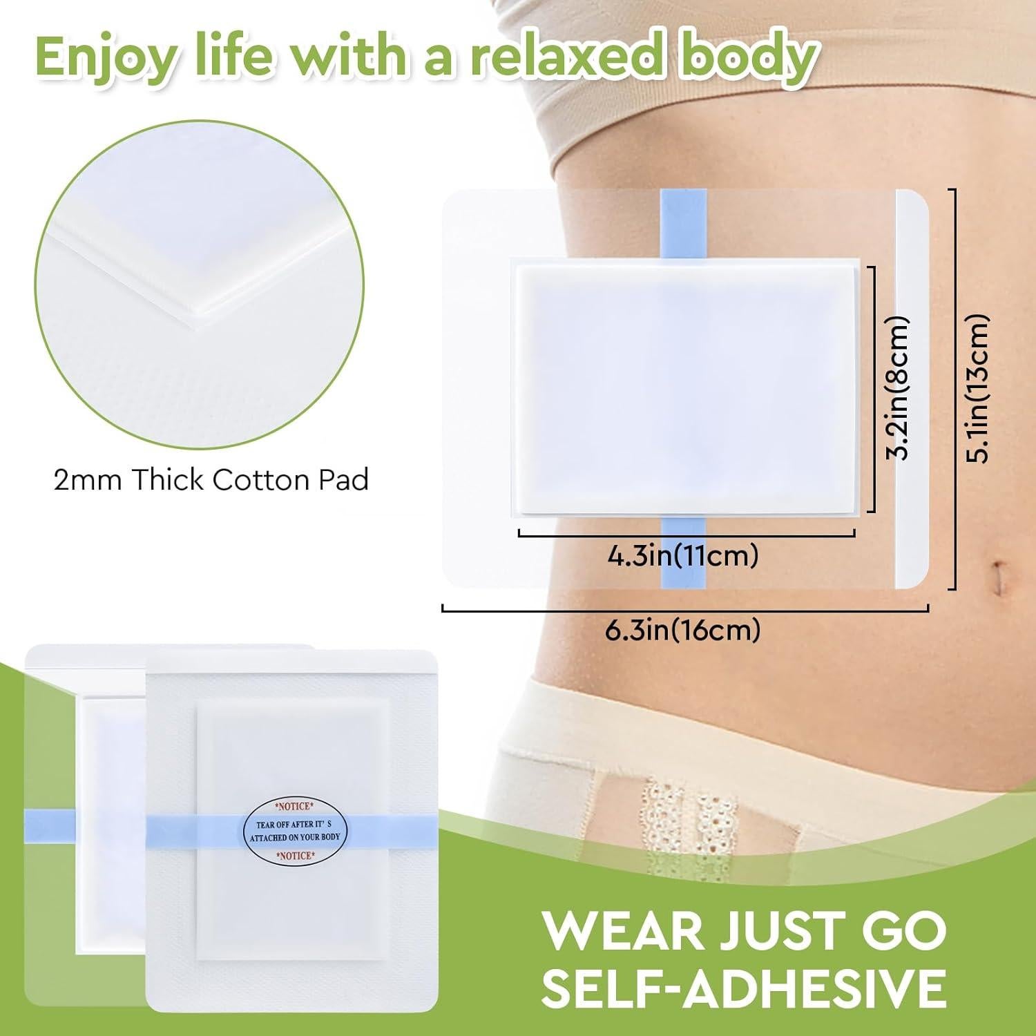 Paquete de 20 Aceites de Ricino STFOCE, Almohadillas Orgánicas